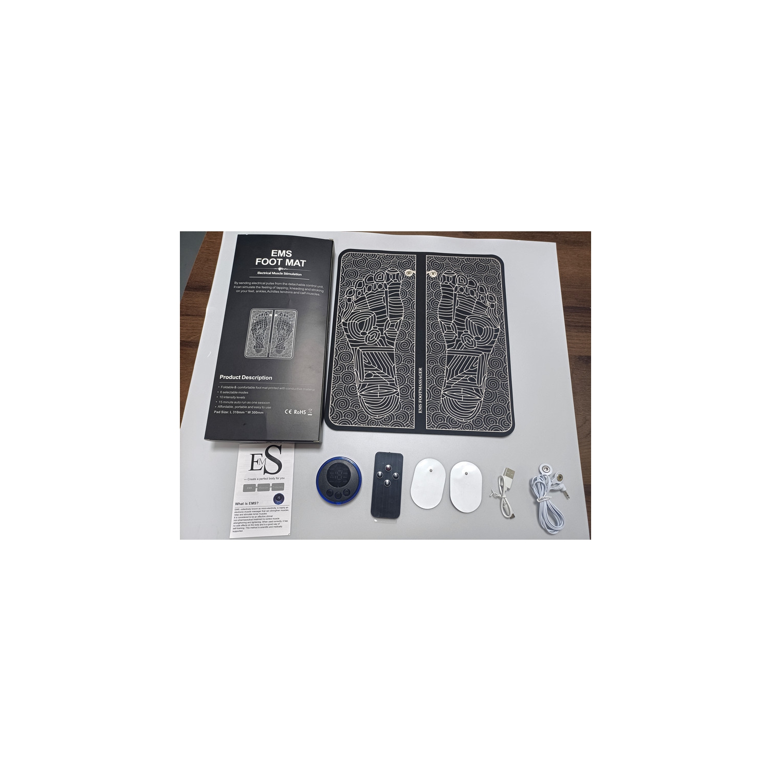 Massage Foot Pad EMS Foot Massager Mat Pulse Microcurrent Foot Acupoint Massager