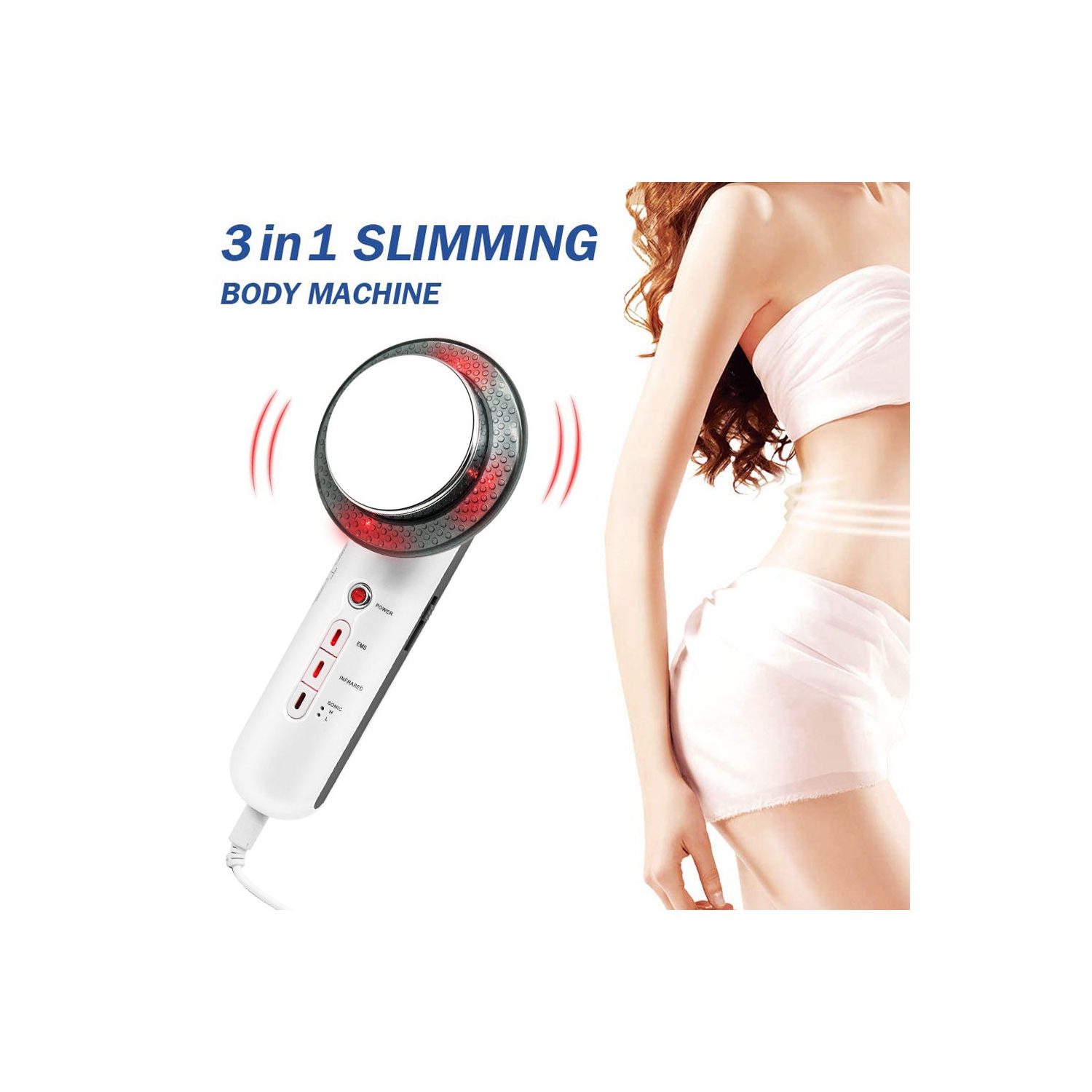 Appareil de massage infrarouge EMS ultrasonique, appareil de massage anti-graisse pour les jambes de bras, appareil de massage amincissant