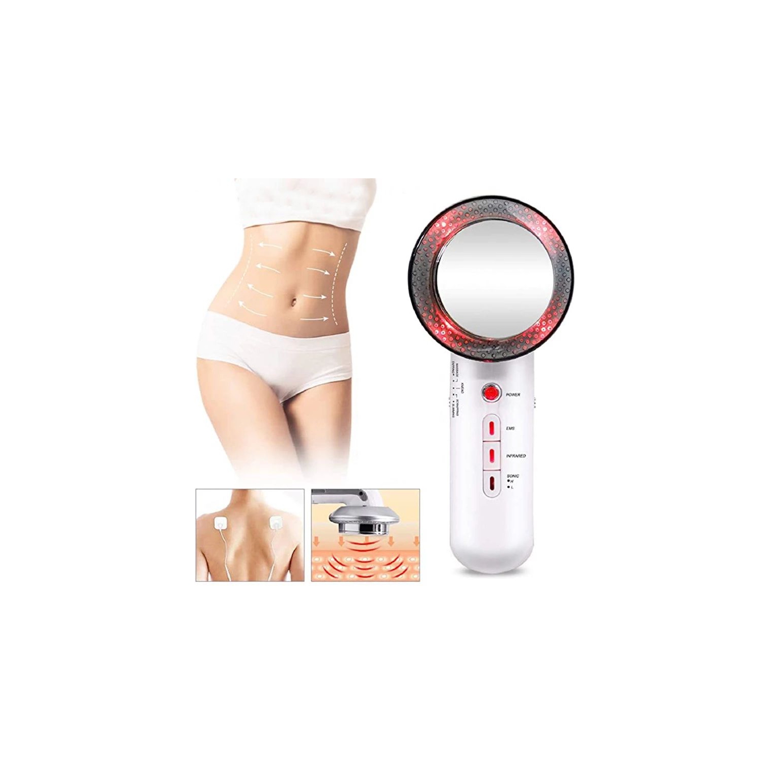 Appareil de massage infrarouge EMS ultrasonique, appareil de massage anti-graisse pour les jambes de bras, appareil de massage amincissant