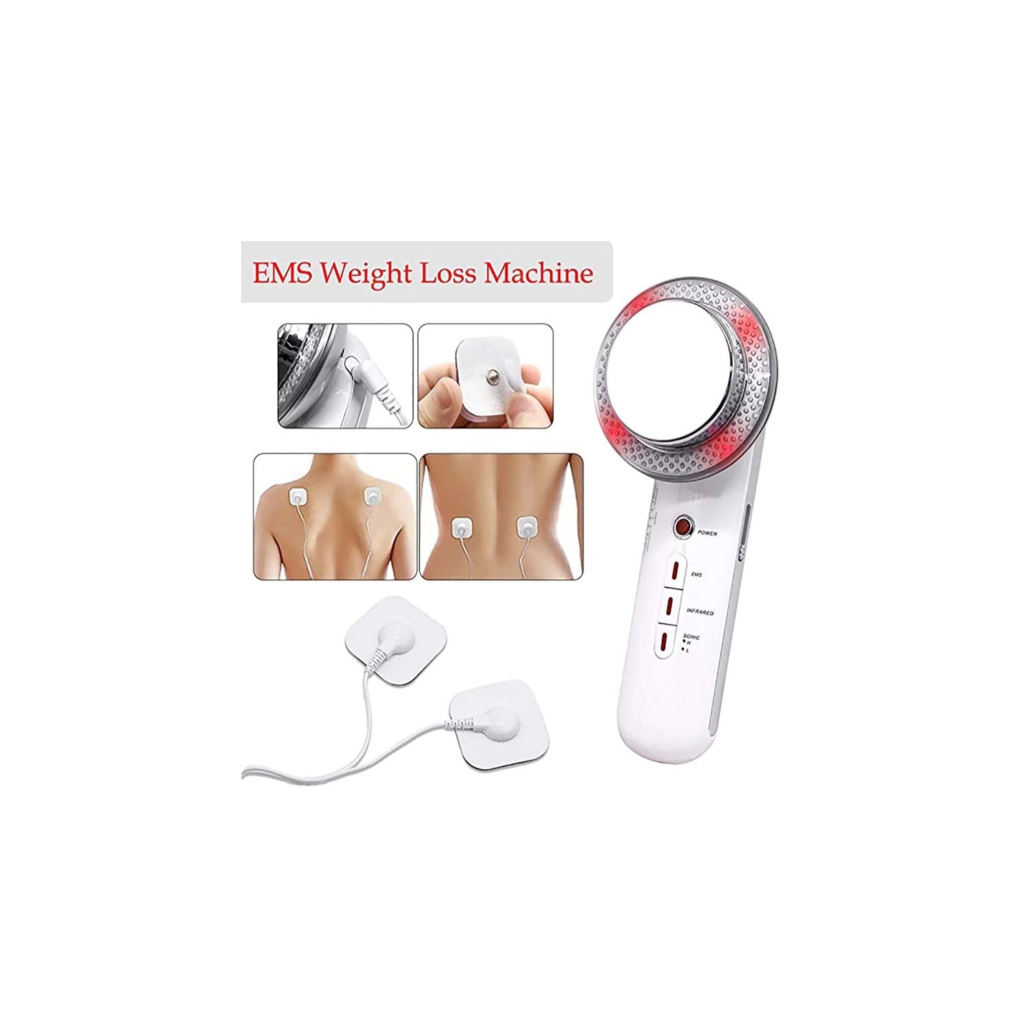 Appareil de massage infrarouge EMS ultrasonique, appareil de massage anti-graisse pour les jambes de bras, appareil de massage amincissant