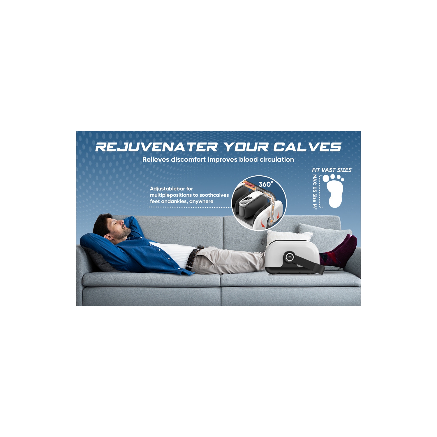 Appareil de massage shiatsu pour les pieds et les mollets Appareil de massage pour les pieds Appareil de massage automatique pour le pétrissage des