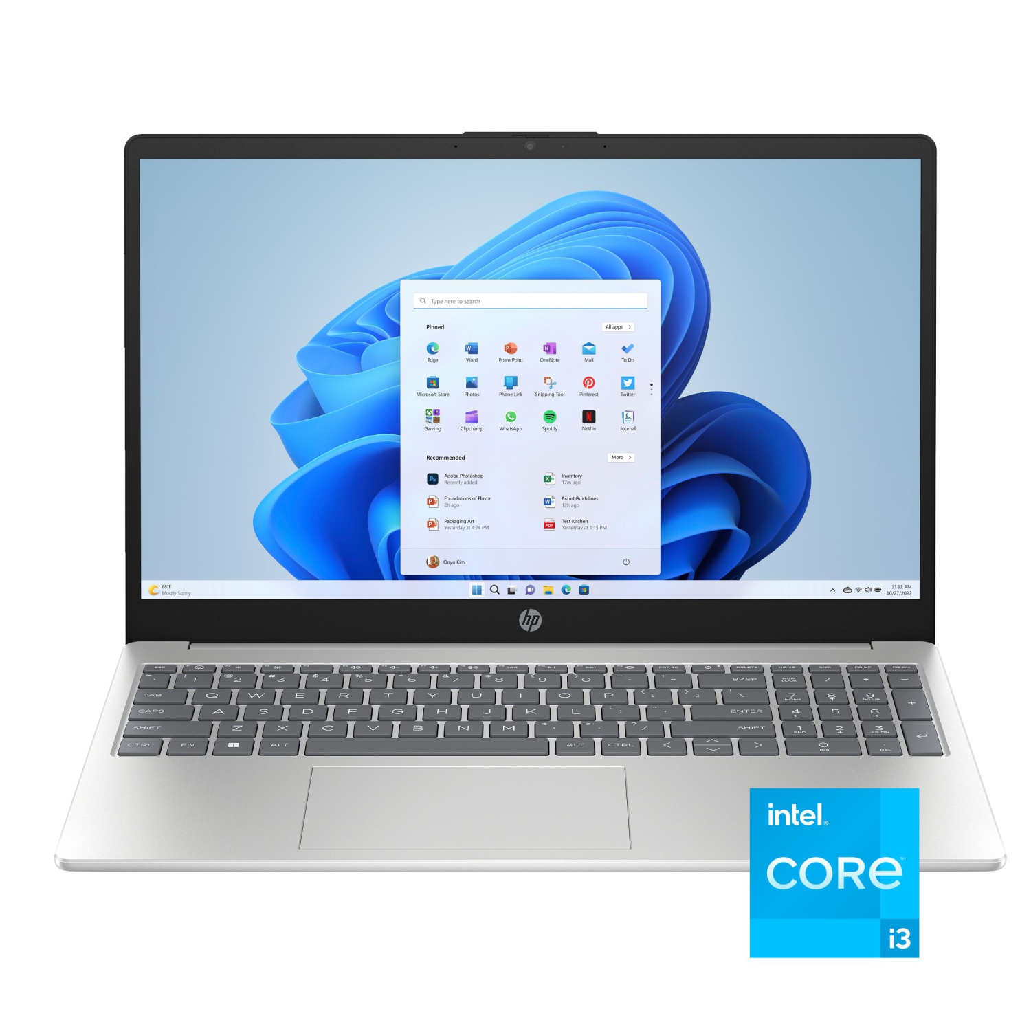 HP 15.6" HD Touchscreen Laptop-Silver