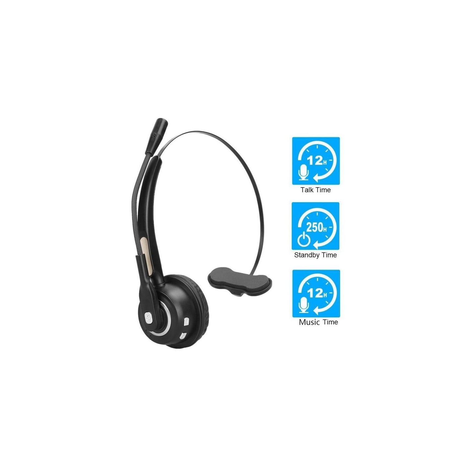 Casques d'écoute serre-tête à suppression du bruit pour le centre d'appels des conducteurs de camion