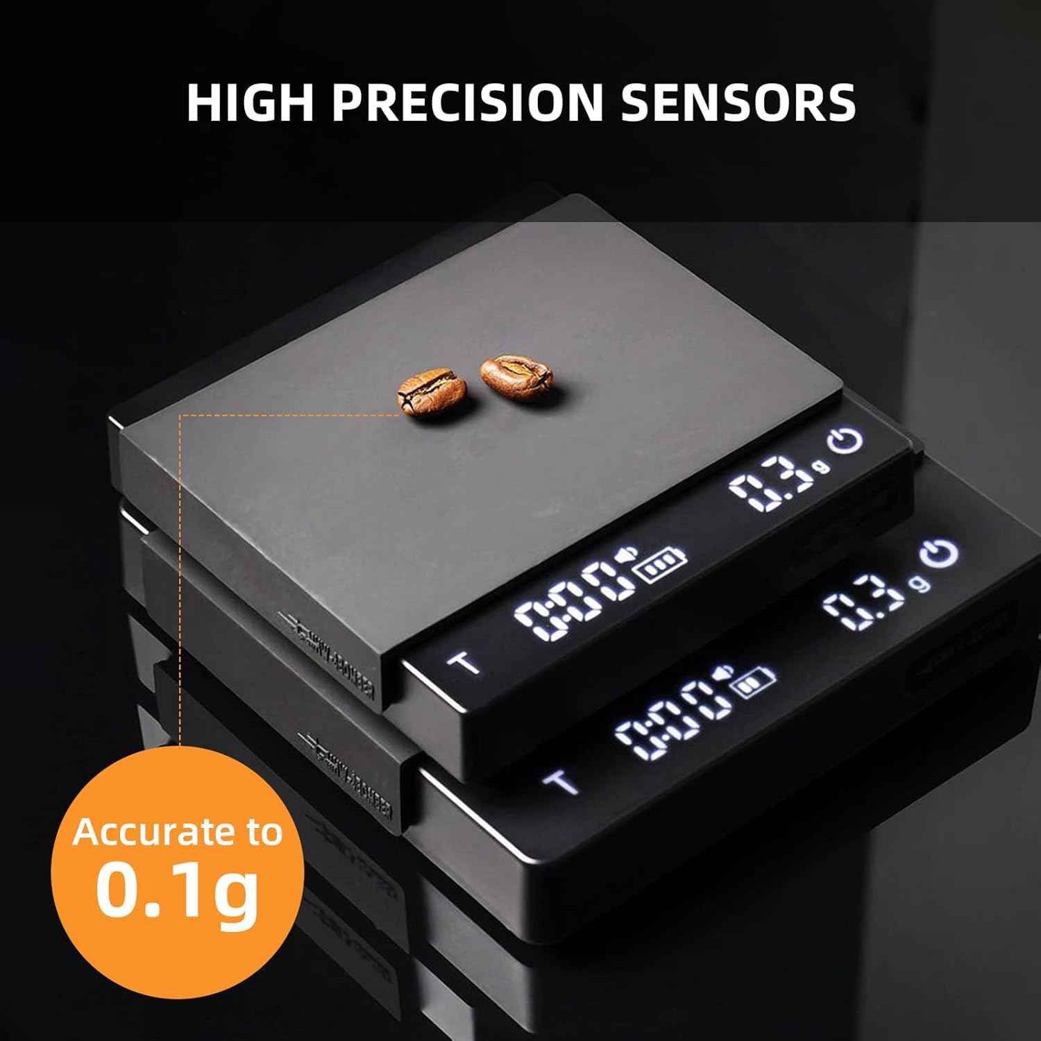 Balance à café italienne infusée à la main, pèse-personne intelligent multifonctionnel Gram, pèse-personne électronique à écran LED avec tampon