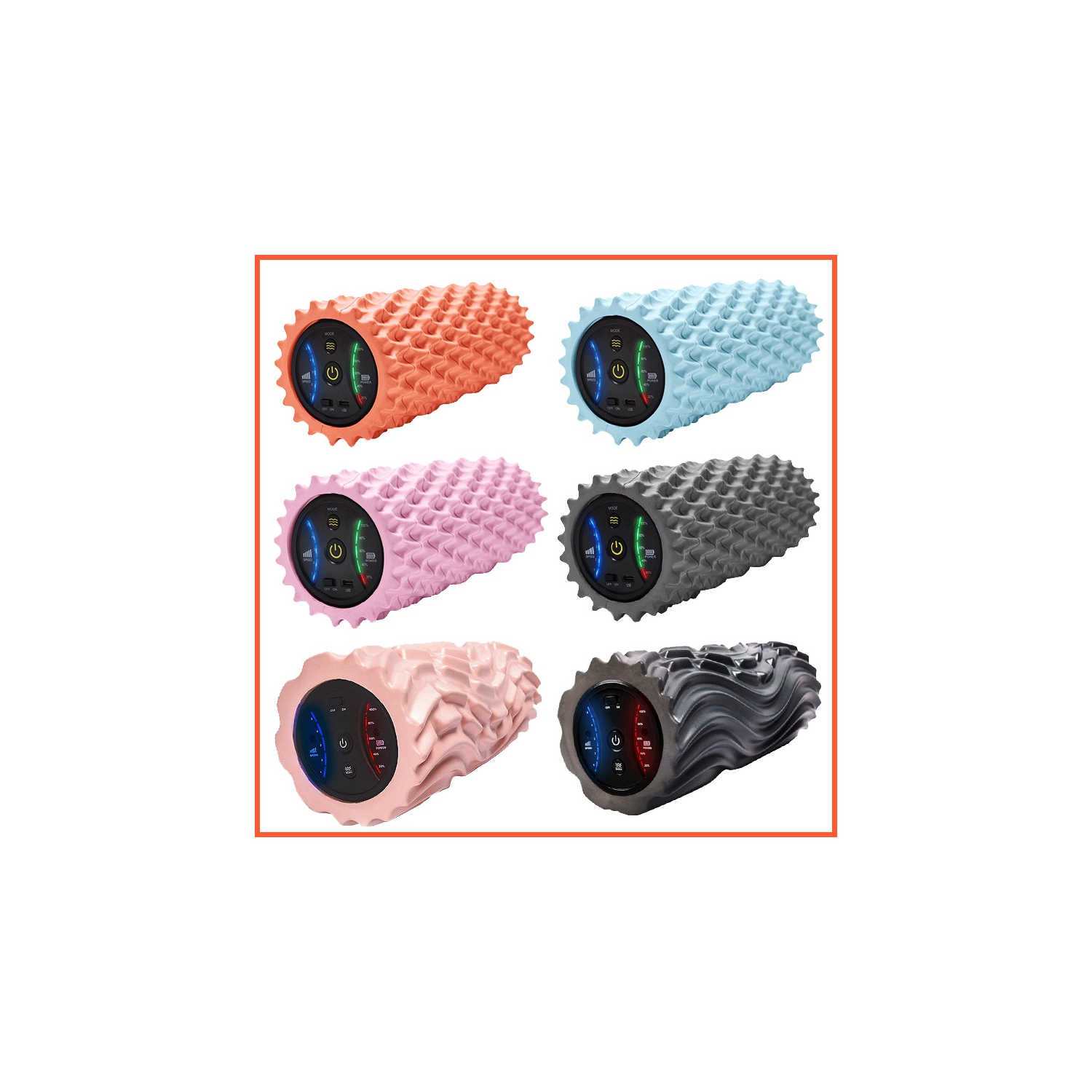 Electric foam roller, three-zone vibration [2nd generation USB model], muscle relaxer, beautiful legs, massage stick, roller exercise, space gray