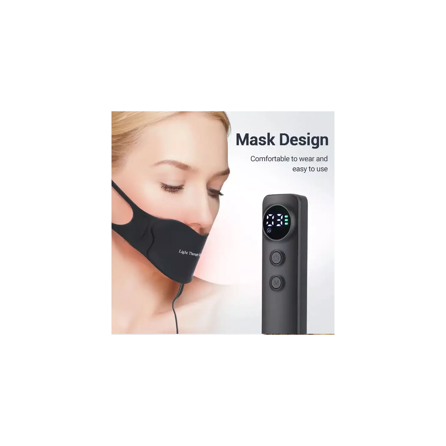 Outil anti-âge pour les lèvres thérapeutique rouge/bleu LED