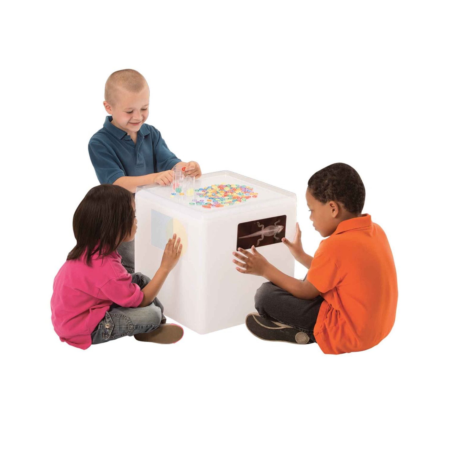 Roylco Educational Light Cube - STEM Learning Teaching Sensory Toys - Multifunctional, Sturdy, Safe and Extra Bright