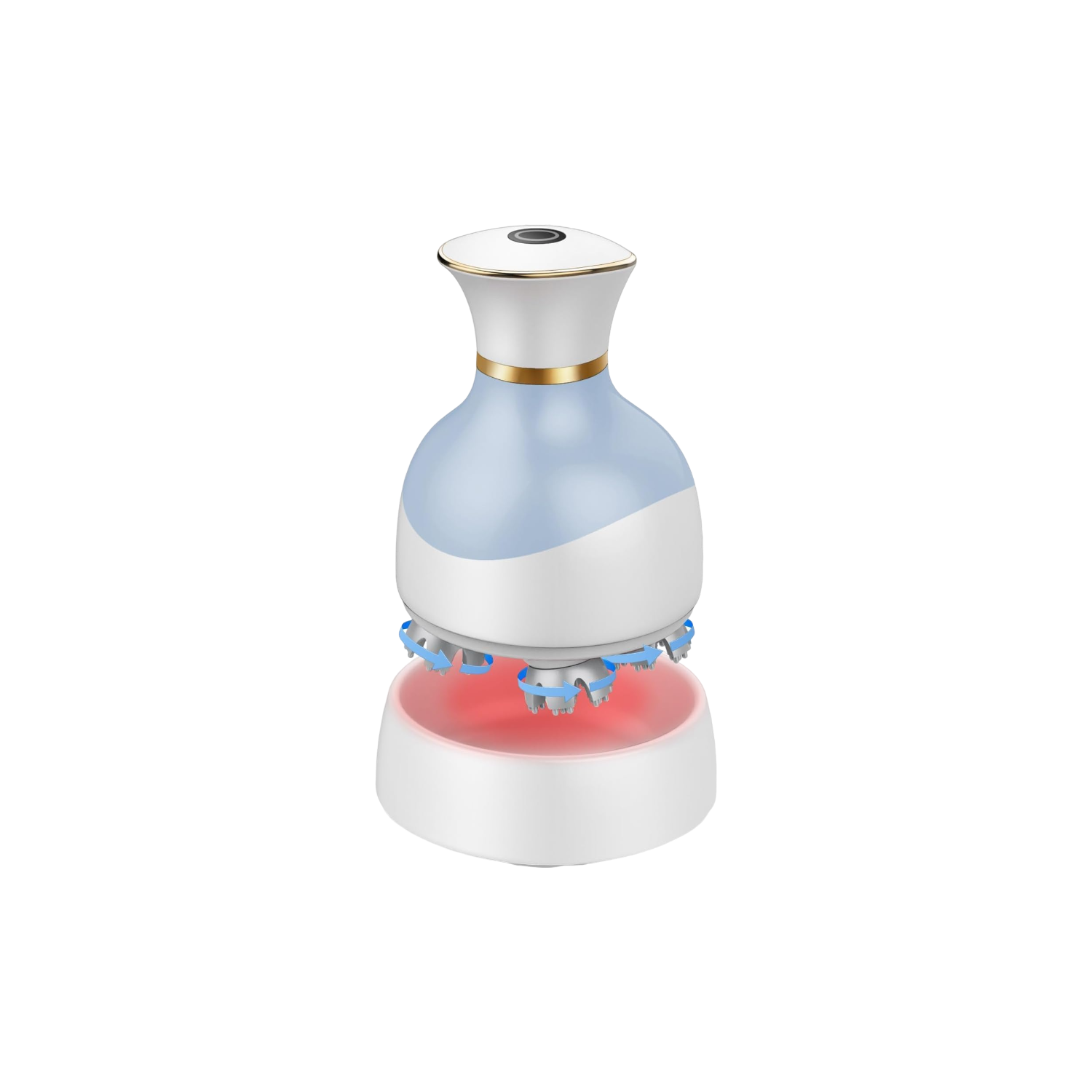 Electric Cordless Scalp Massager, Handheld Portable Head Scratching Massager for Hair Growth, Deep Cleansing and Stress Relief