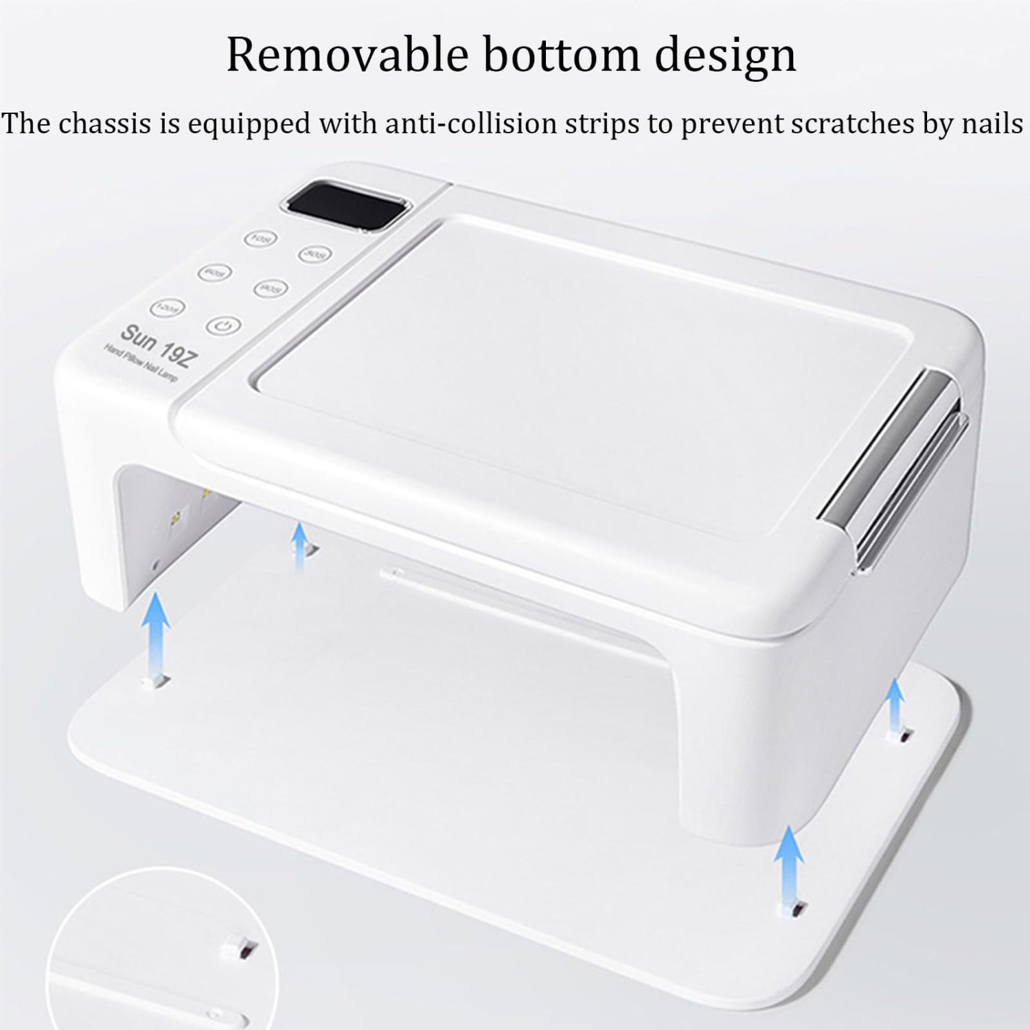 Smart UV LED Nail Therapy Lamp, Double-Hand Nail Lamp With Hand Pillow and LED Display, Suitable for Nail Salons and Home