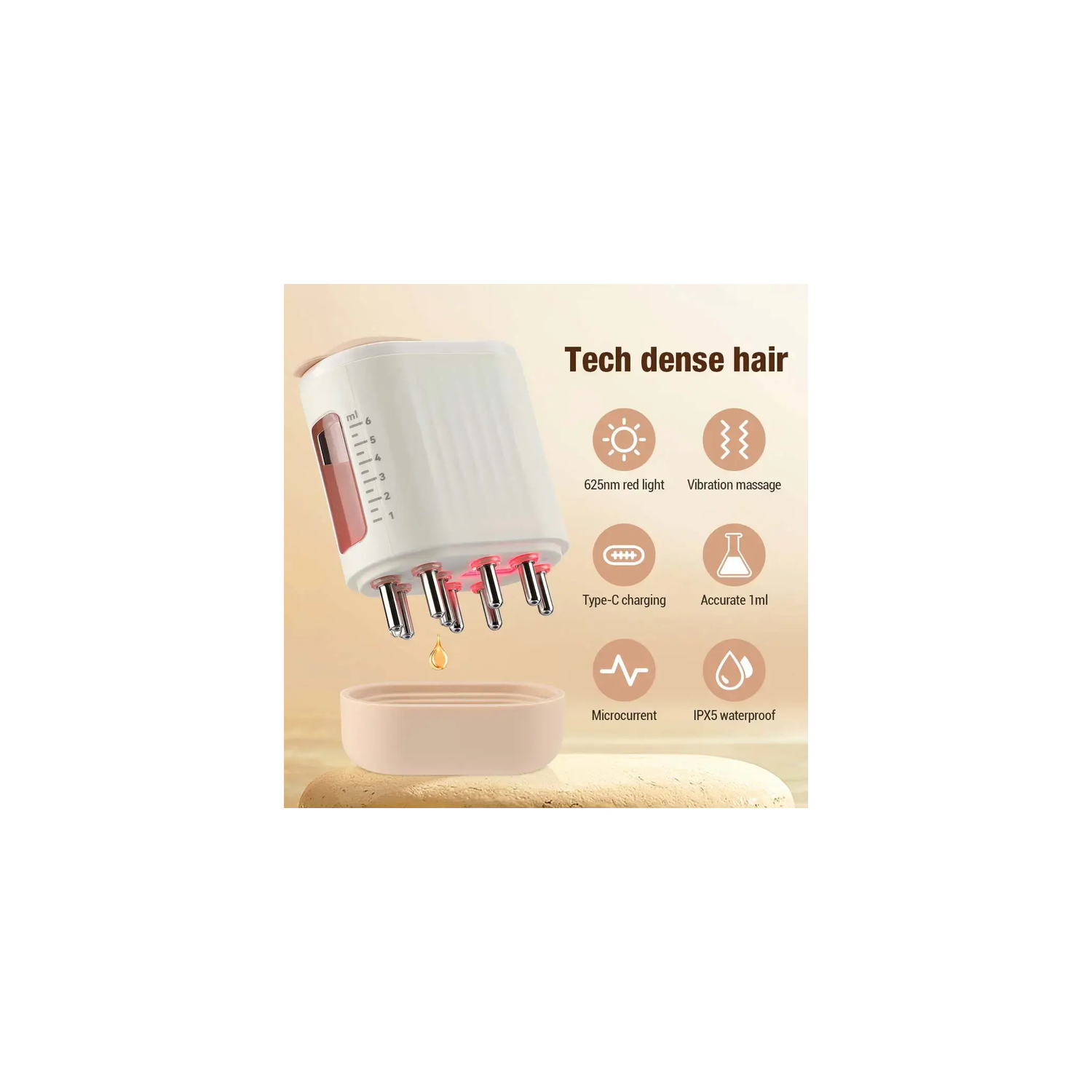 advanced scalp care massager, portable 2 in 1 electric scalp massage for example, waterproof handheld hair scalp scraper, head massager - one