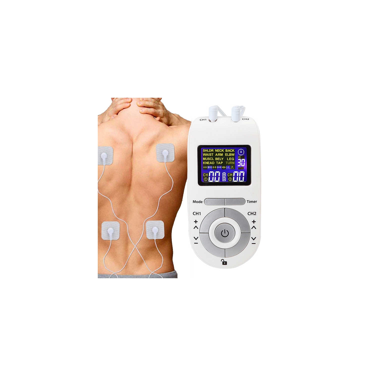 EMS electronic physiotherapy digital meridian pulse electrotherapy massager