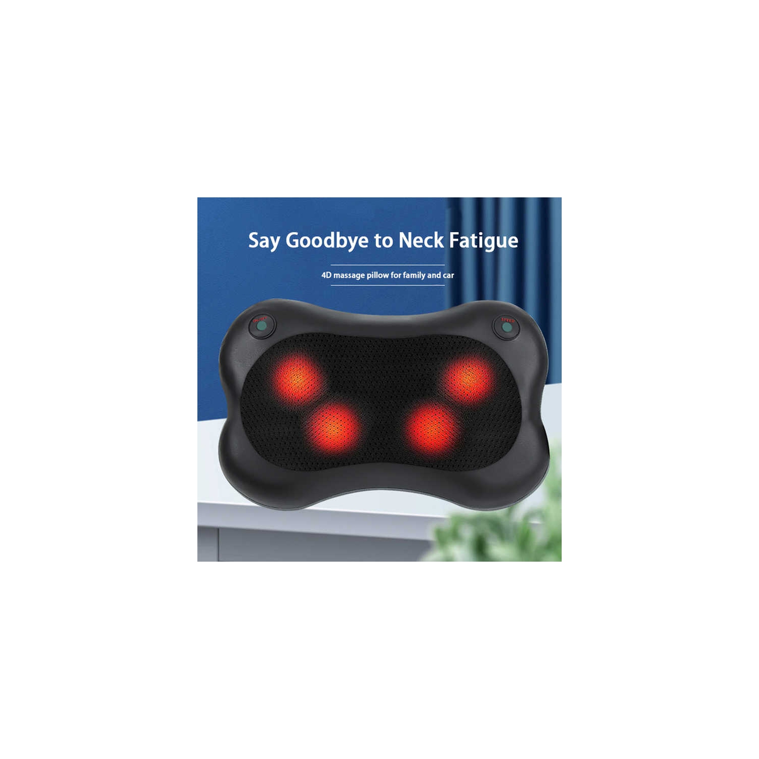 3d Rotating Massage Cushion Massager For Shoulders, Neck, Back, Waist, Heating Massage Cushion Electric Massage Device