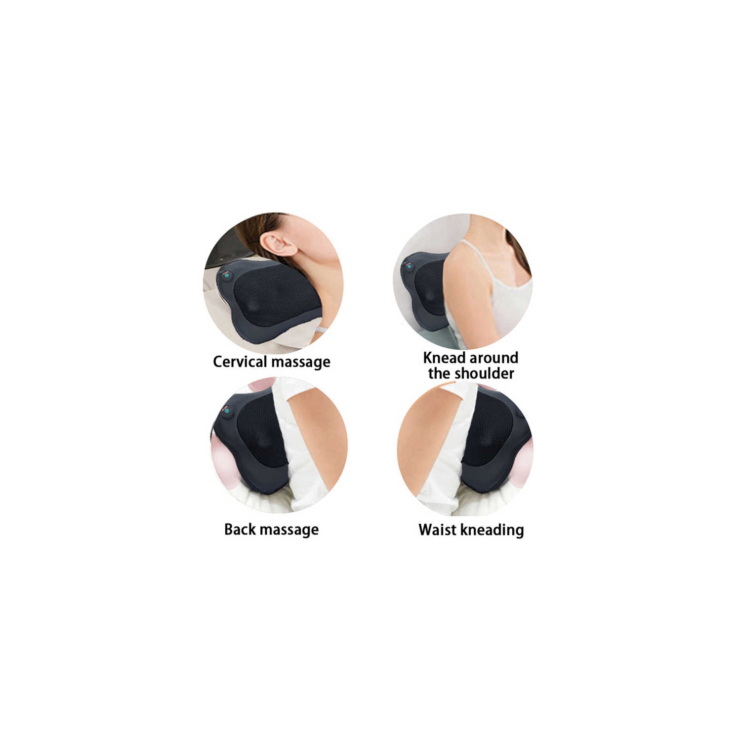 3d Rotating Massage Cushion Massager For Shoulders, Neck, Back, Waist, Heating Massage Cushion Electric Massage Device