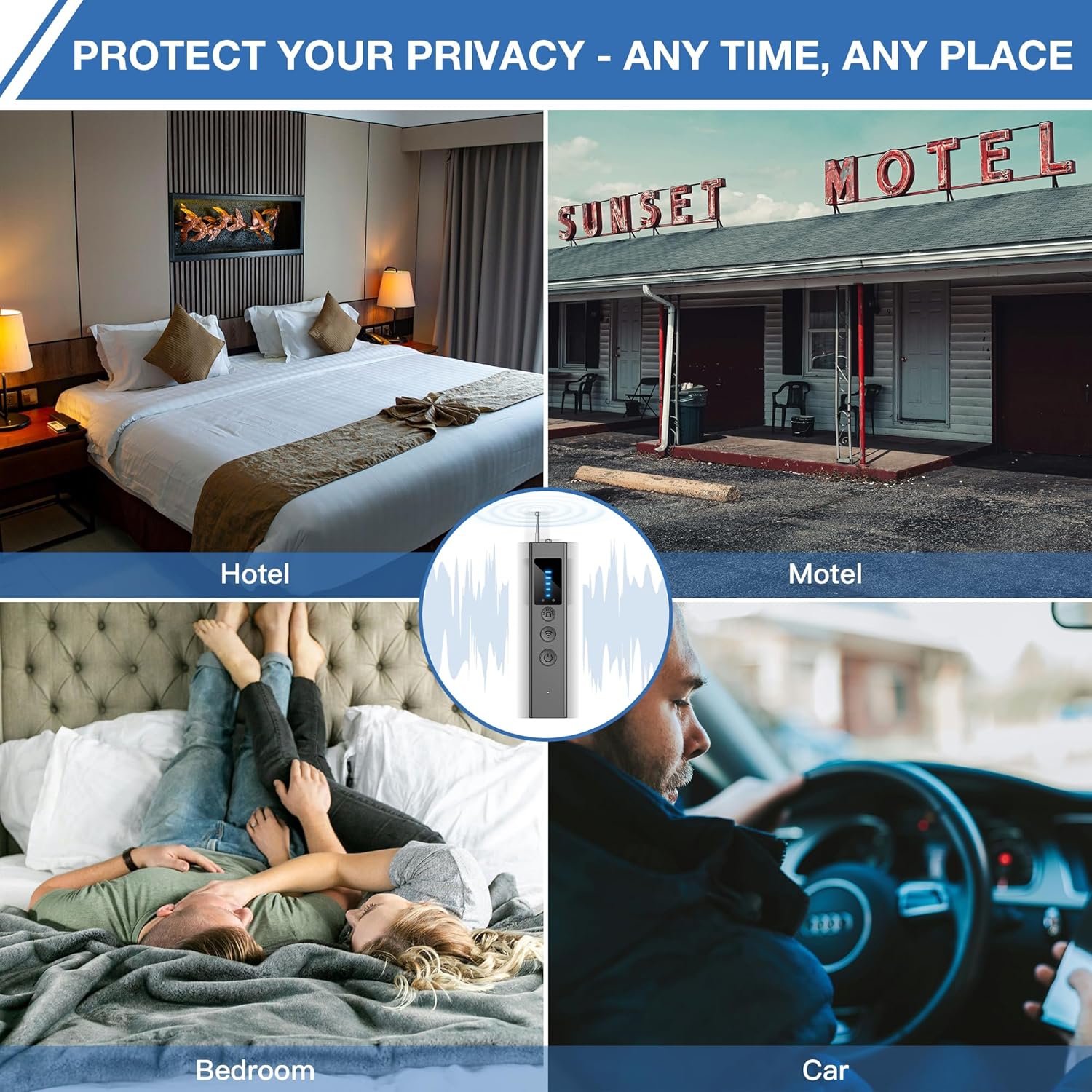 Hidden Camera Detector, Camera Detector, Spy Camera Finder, GPS Tracker Detector, Bug Detector and Camera Finder, Listening Device Detector for