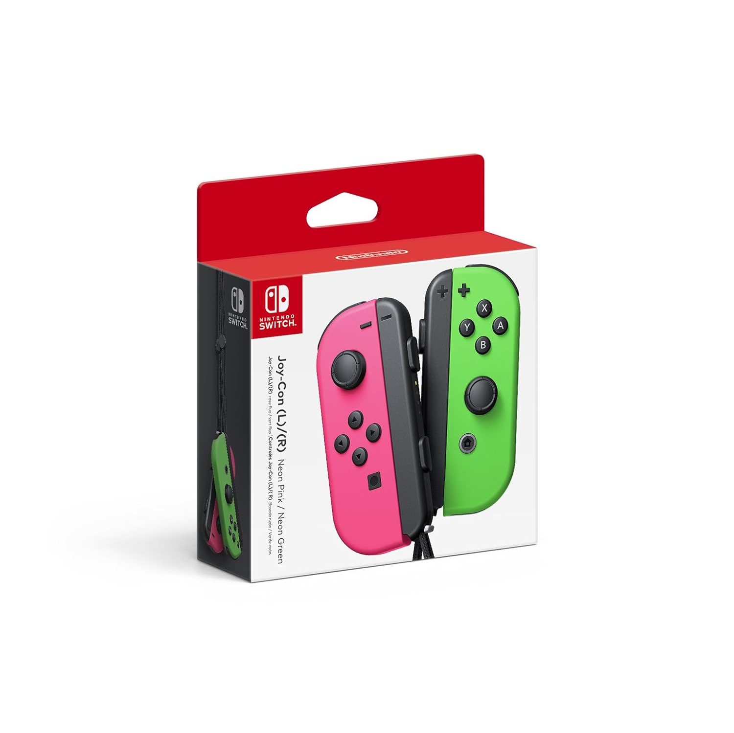 Pour Joypad pour Switch Controller - Télécommande sans fil gauche et droite avec dragonne（Rose vert）