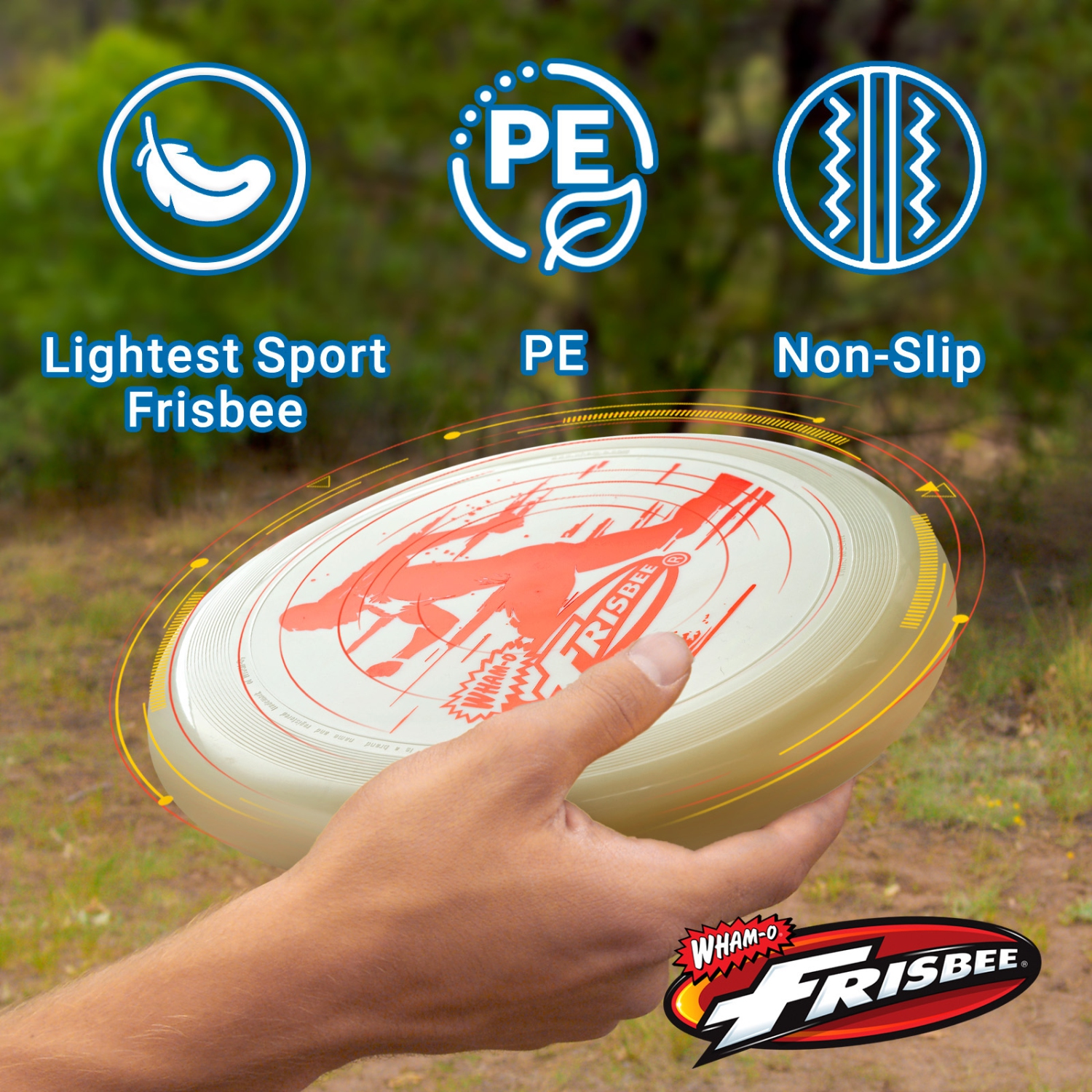 Disques tout sport WHAM-O Frisbee, 140&nbsp;g, 9,85&nbsp;po, antidérapants et durables pour les sports d'équipe et les loisirs en famille en plein