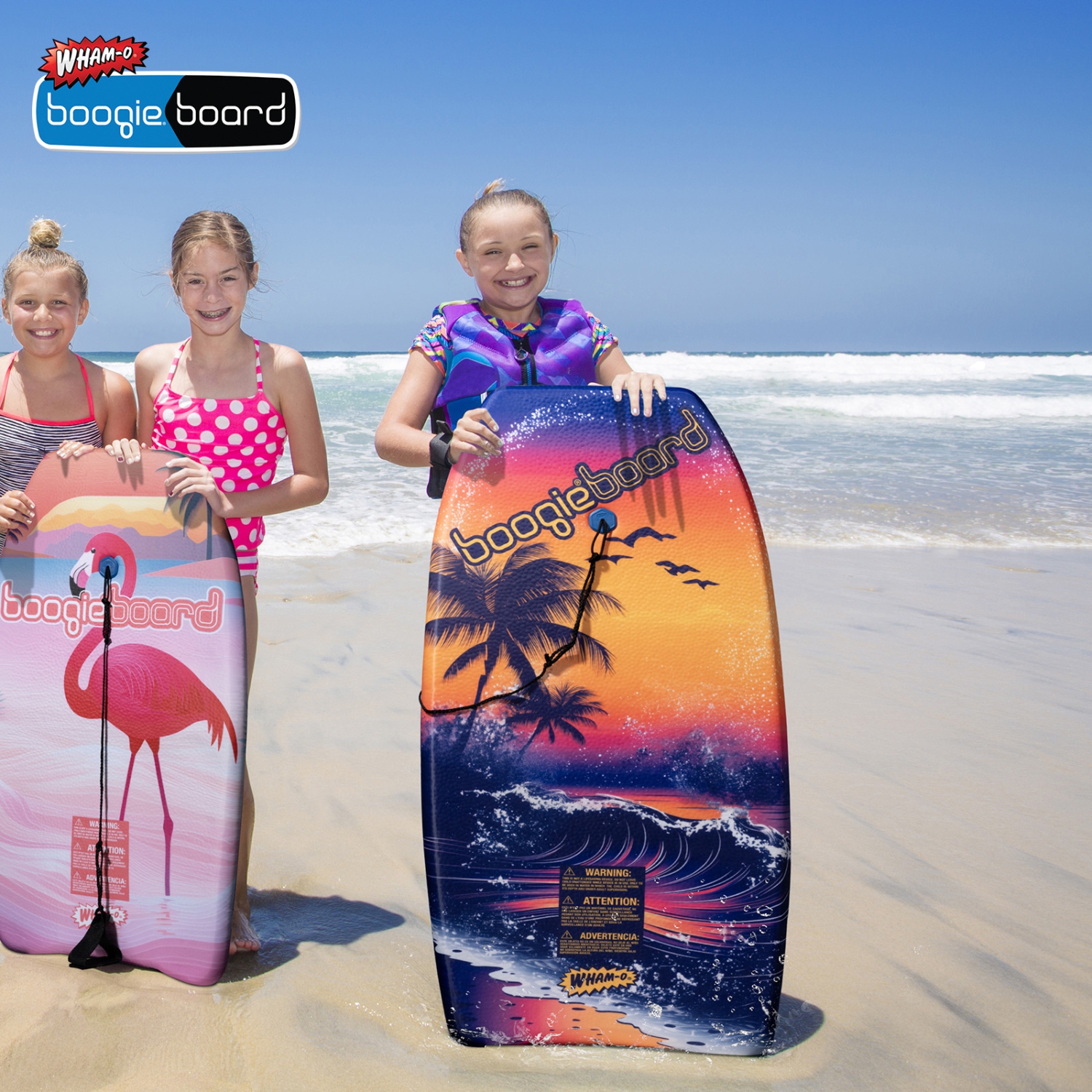 WHAM-O – Planche Boogie Board 37&nbsp;po avec dragonne en fibre de verre pour adolescents de 5 ans et plus, adultes de l'océan, paq. 2 – plage