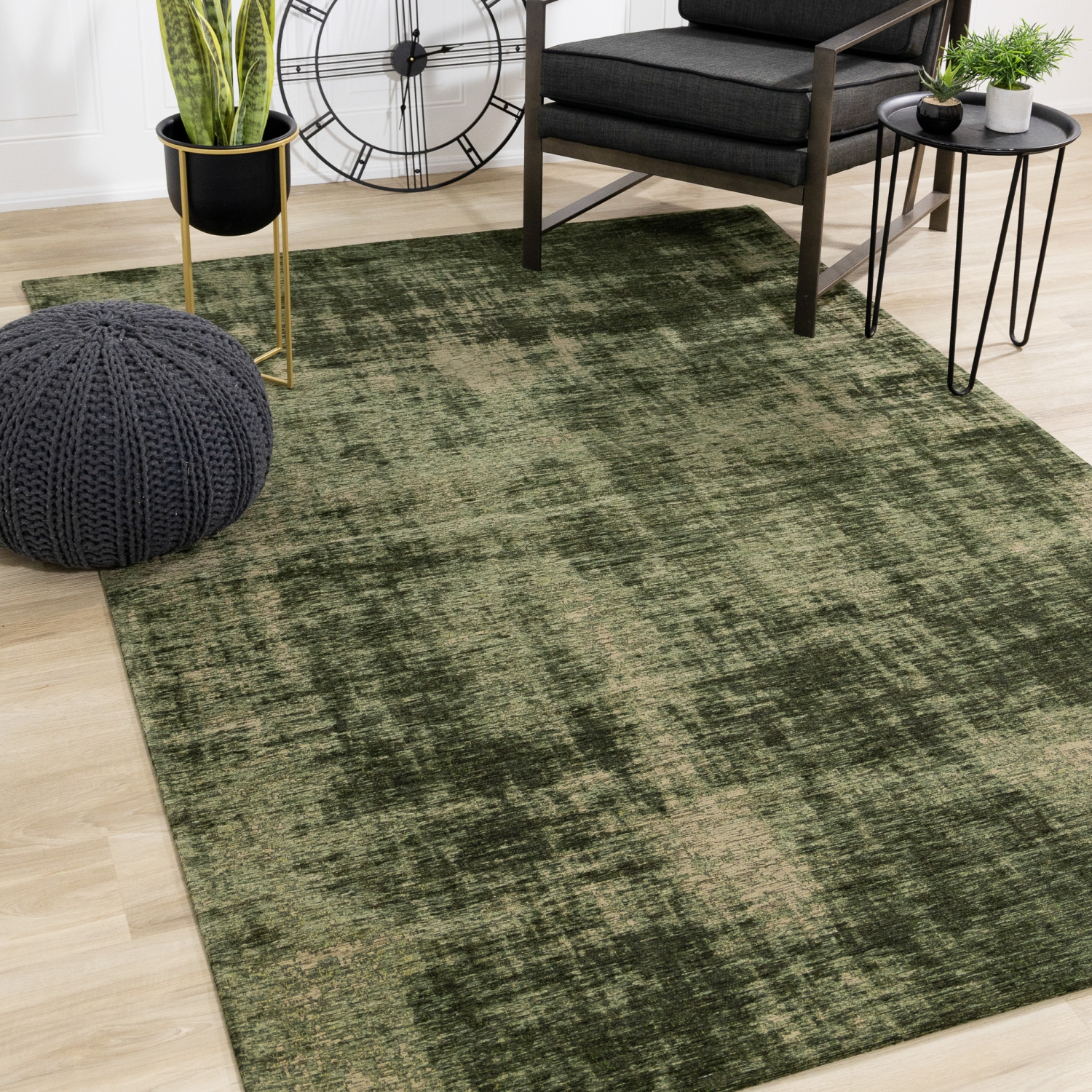 Rug Branch Organic Indoor Area Rug, Grey , Contemporary Modern - Living Room, Bedroom, Dining Room, and Kitchen