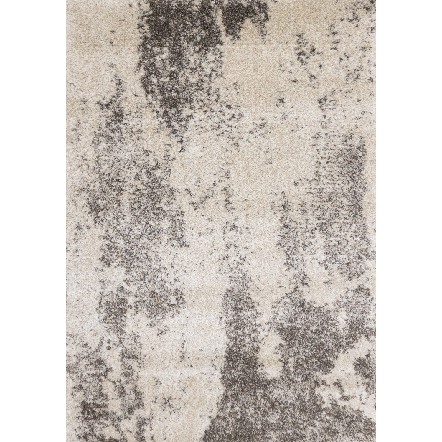 Rug Branch Distressed Indoor Area Rug, Cream Brown , Contemporary Modern - Living Room, Bedroom, Dining Room, and Kitchen