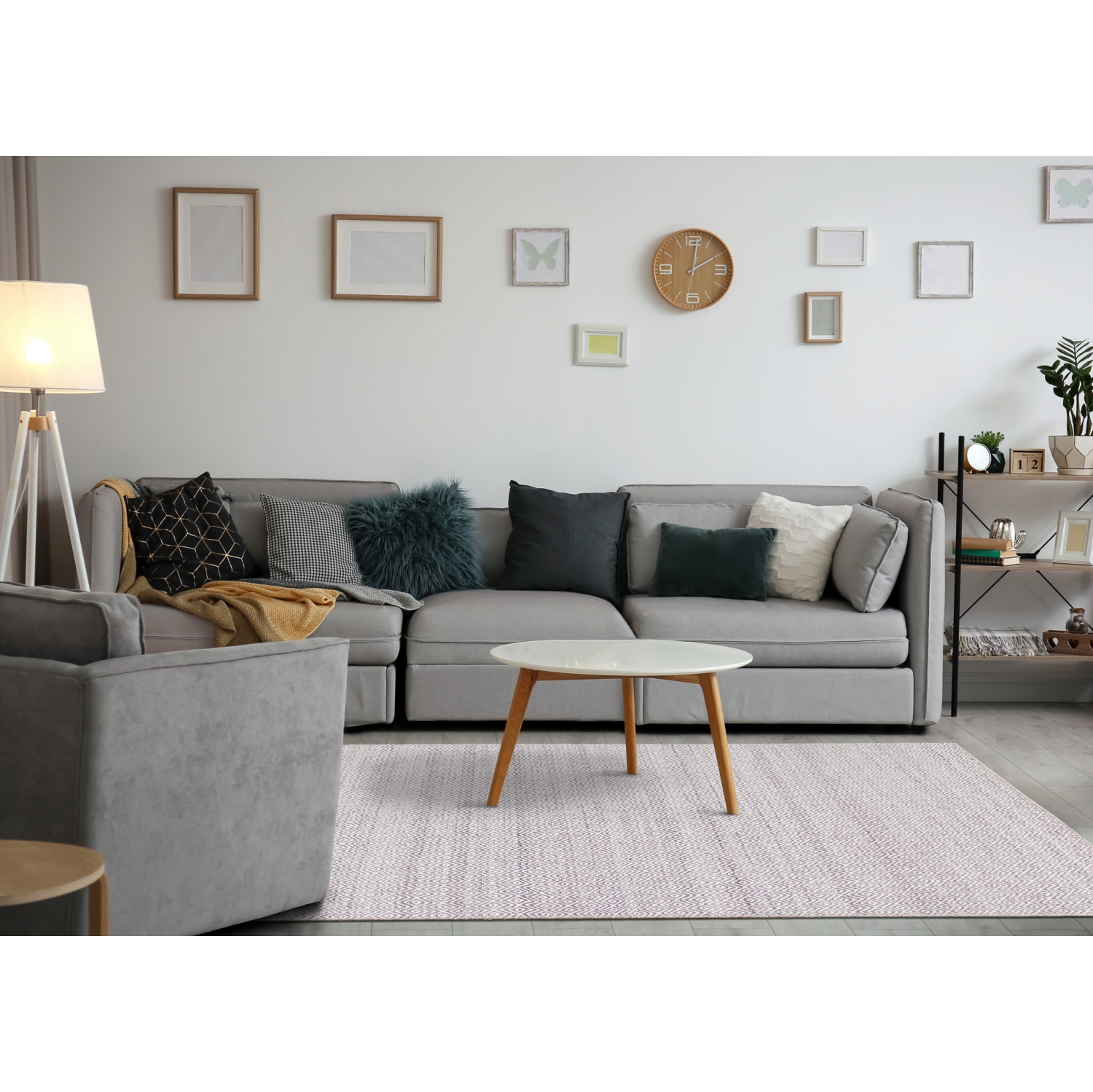 Rug Branch Geometric Indoor Area Rug, Beige Cream , Contemporary Modern - Living Room, Bedroom, Dining Room, and Kitchen