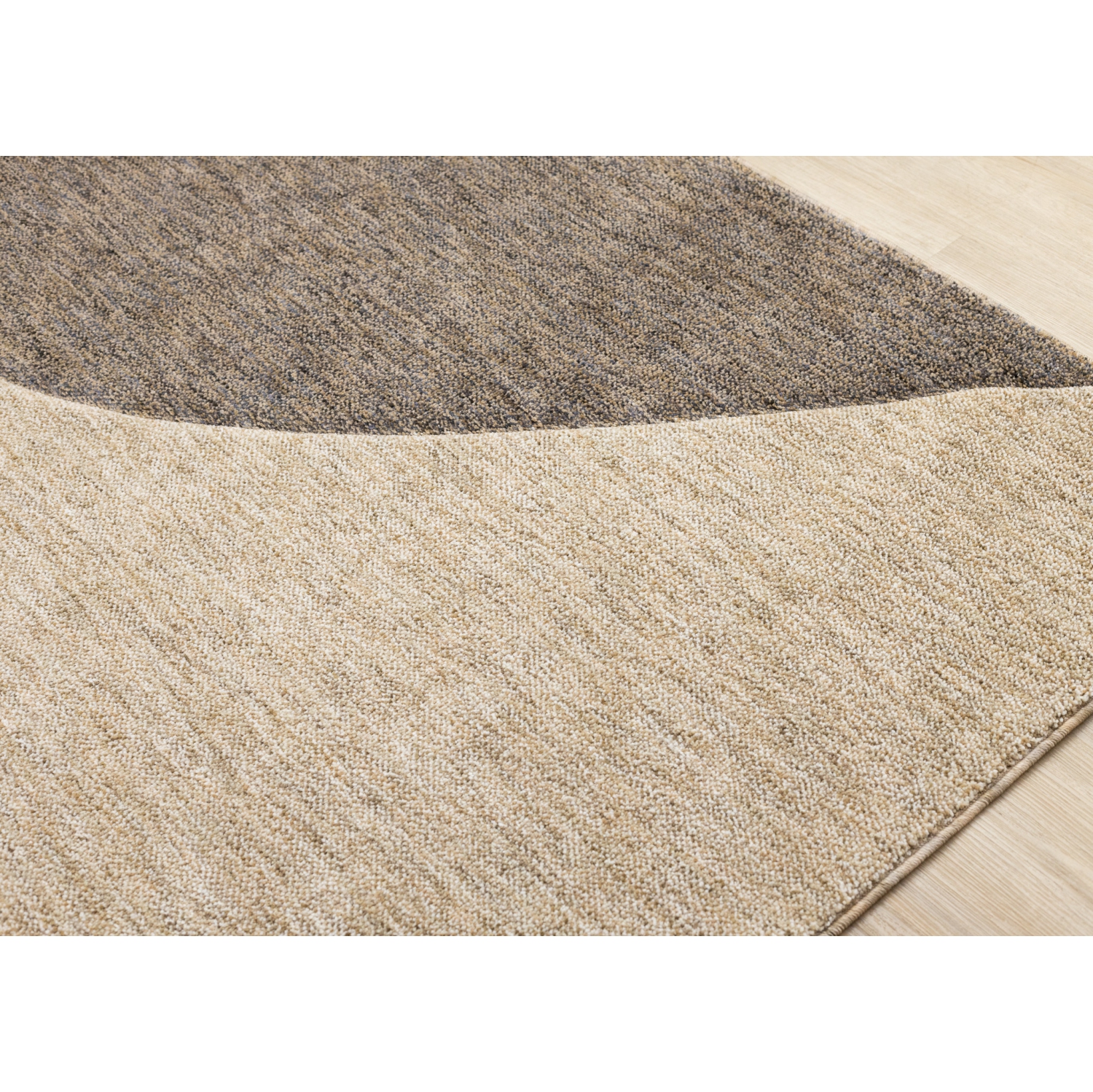 Rug Branch Geometric,Tonal/Solid Indoor Area Rug, Beige Grey , Contemporary Modern - Living Room, Bedroom, Dining Room, and Kitchen