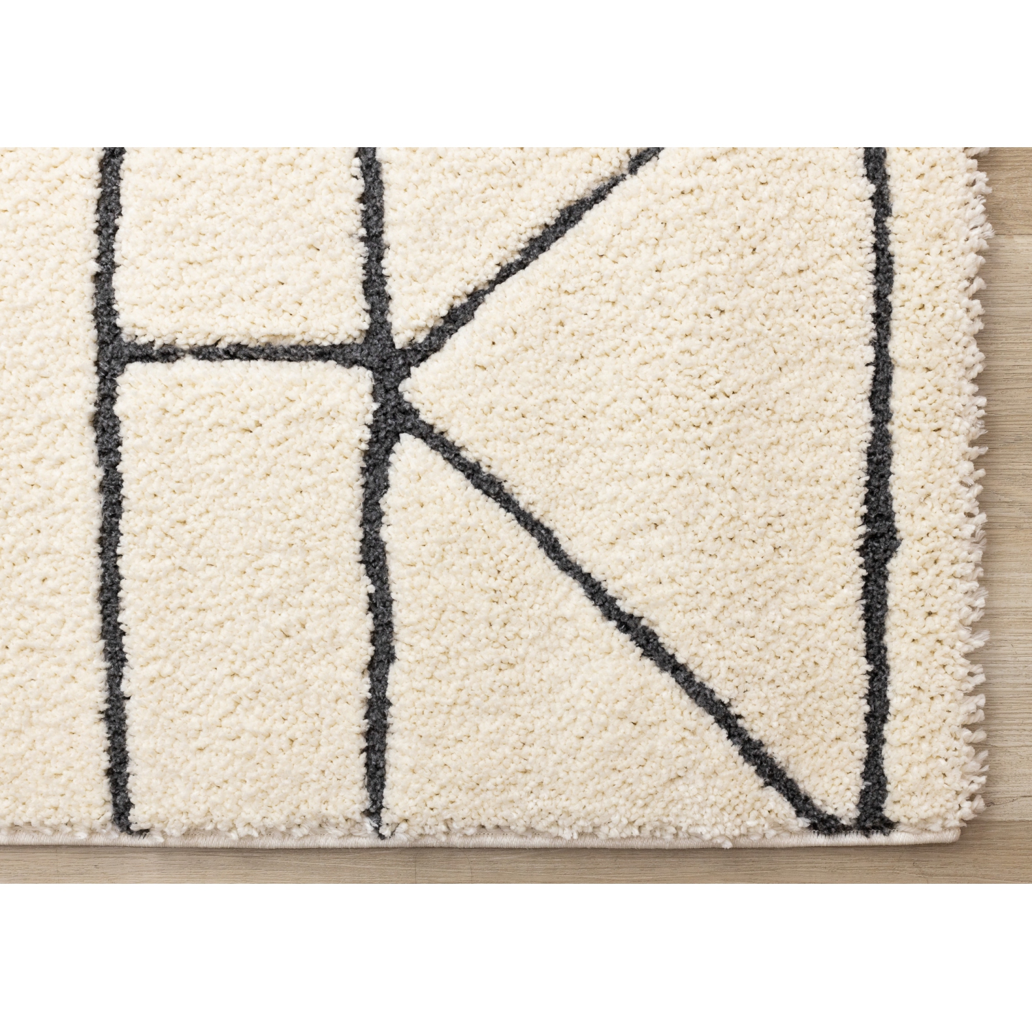 Rug Branch Geometric,Trellis Indoor Area Rug, Cream Cream , Contemporary Modern - Living Room, Bedroom, Dining Room, and Kitchen