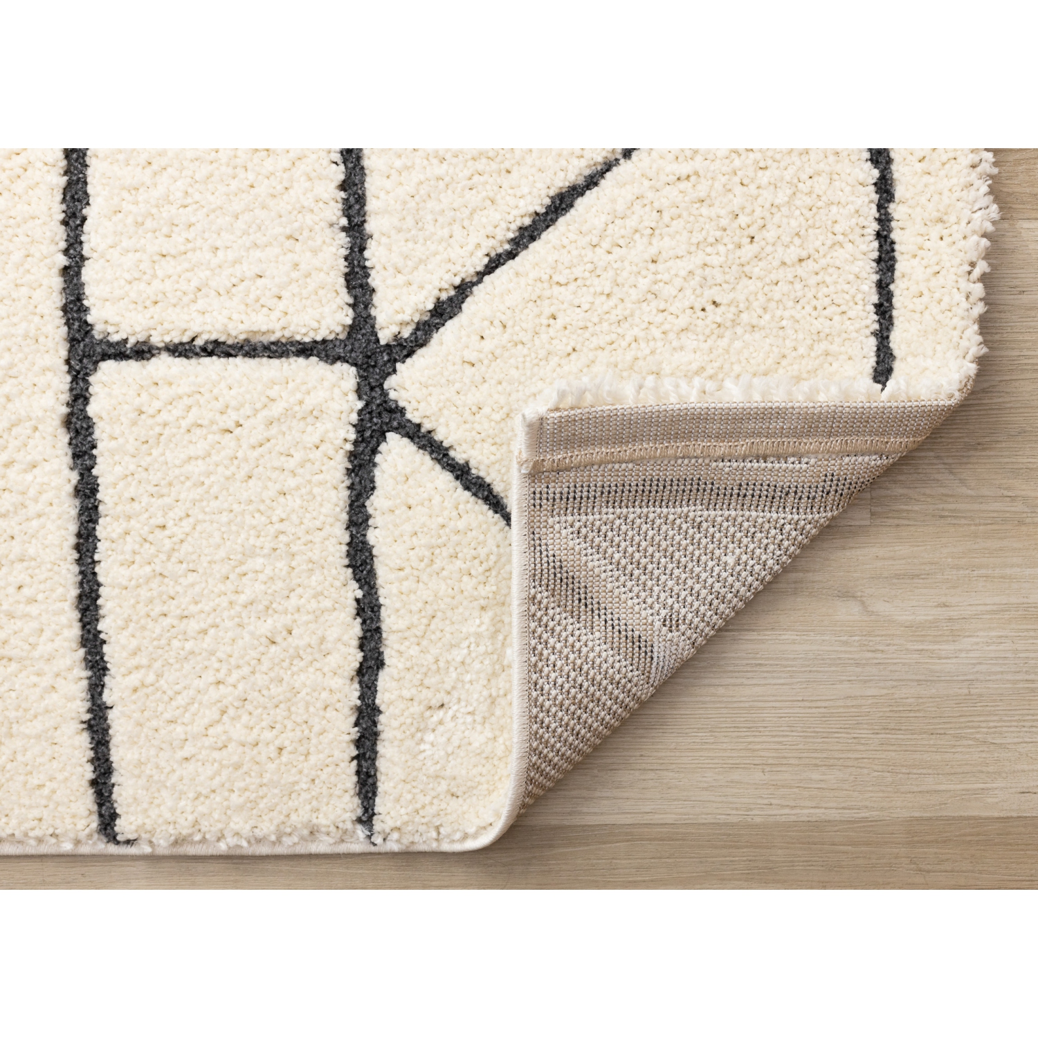 Rug Branch Geometric,Trellis Indoor Area Rug, Cream Cream , Contemporary Modern - Living Room, Bedroom, Dining Room, and Kitchen