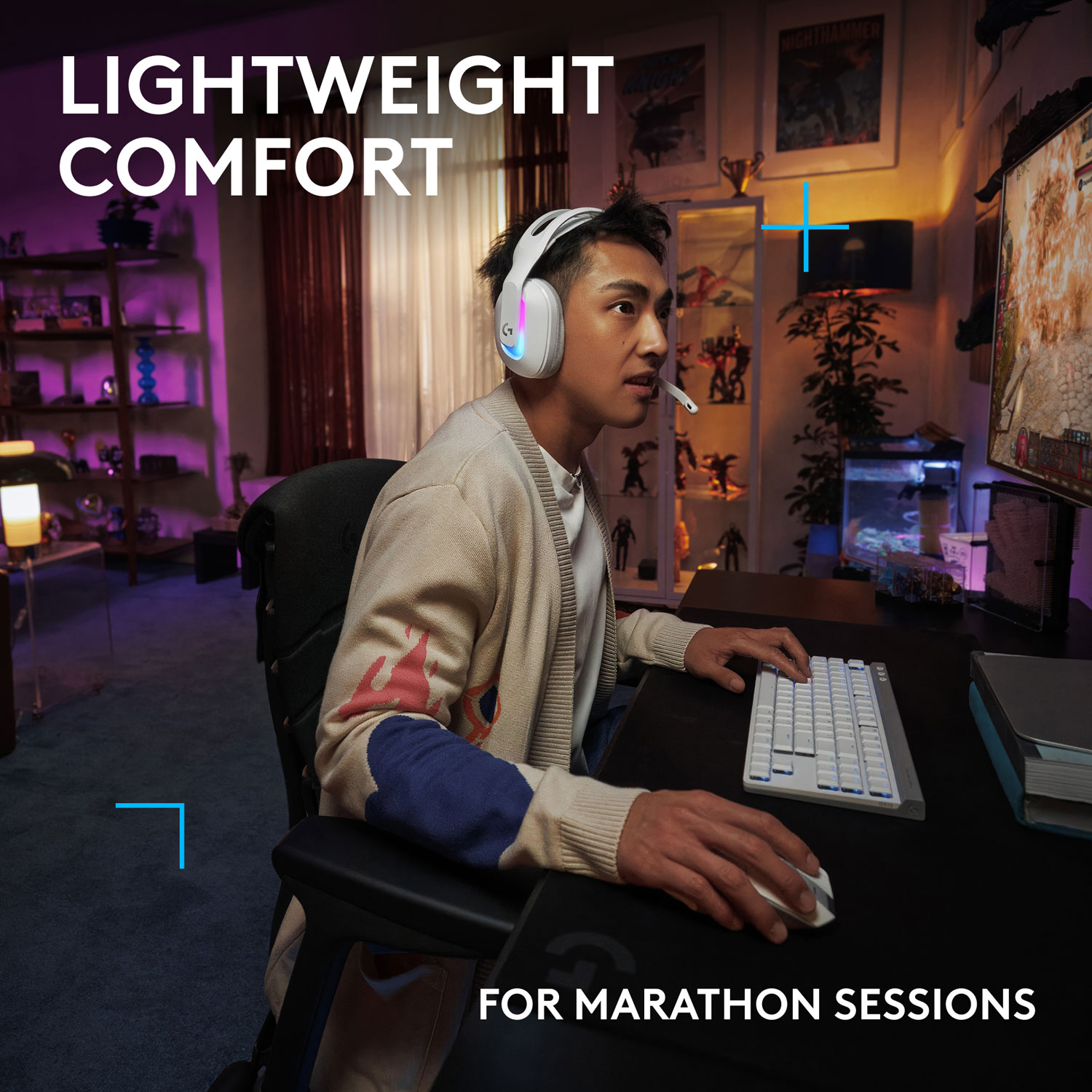 Logitech G522 LIGHTSPEED Wireless Gaming Headset - White - Only at Best Buy