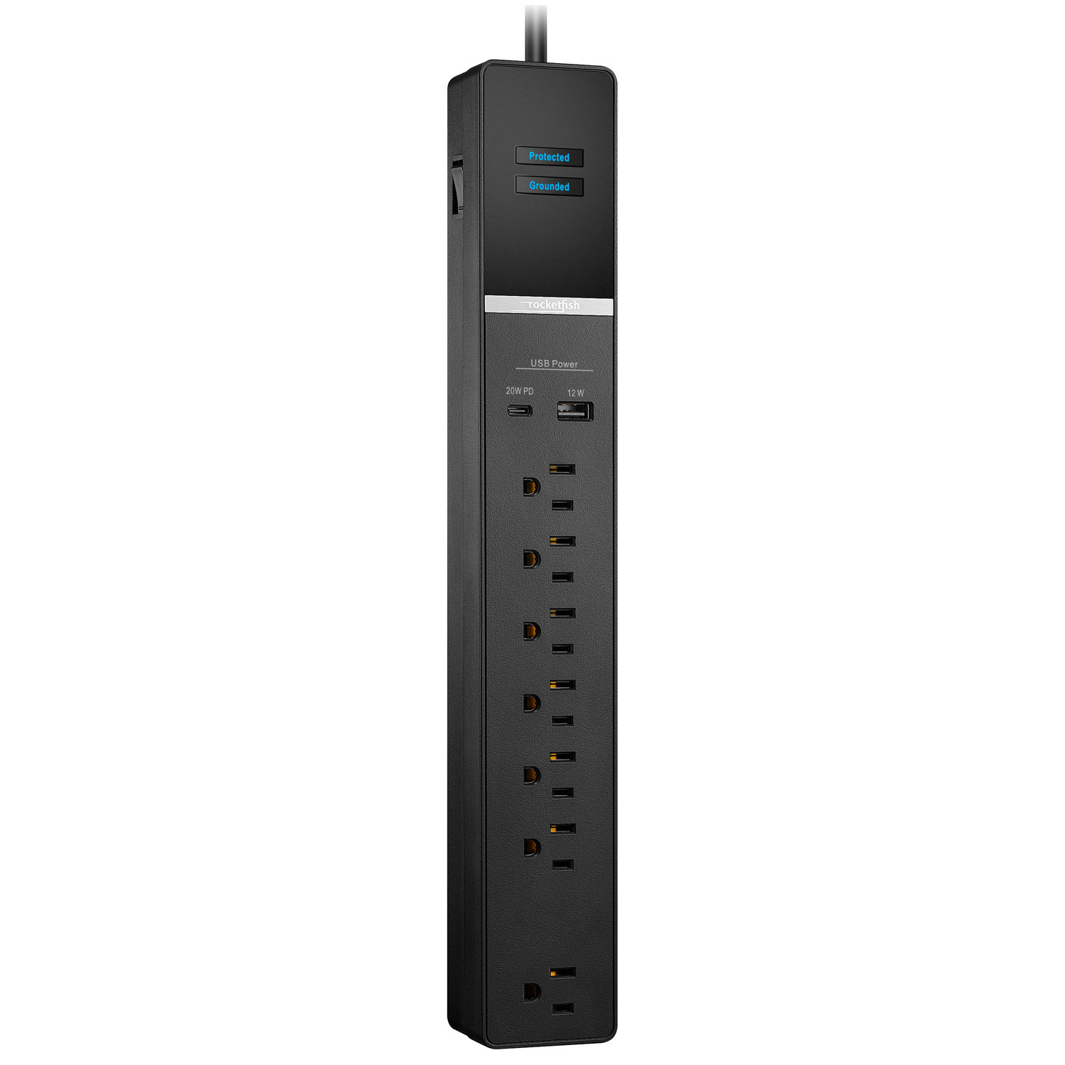 Parasurtenseur à 7 prises avec ports USB-A/USB-C de Rocketfish