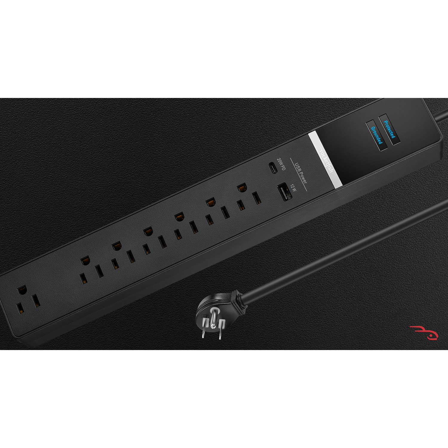 Parasurtenseur à 7 prises avec ports USB-A/USB-C de Rocketfish