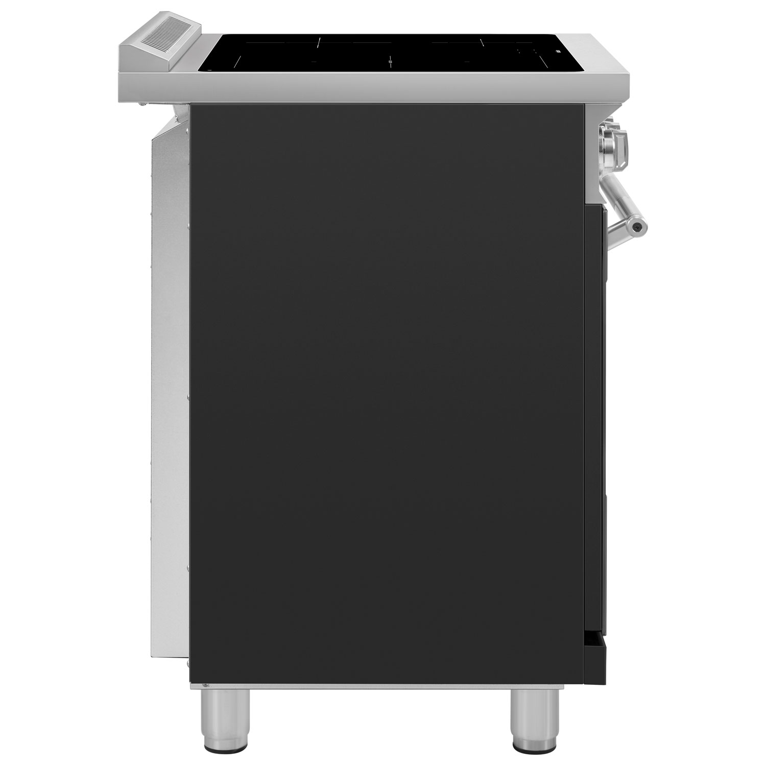 Smeg 30" 4.06 Cu. Ft. True Convection Slide-In Induction Range - Matte Black