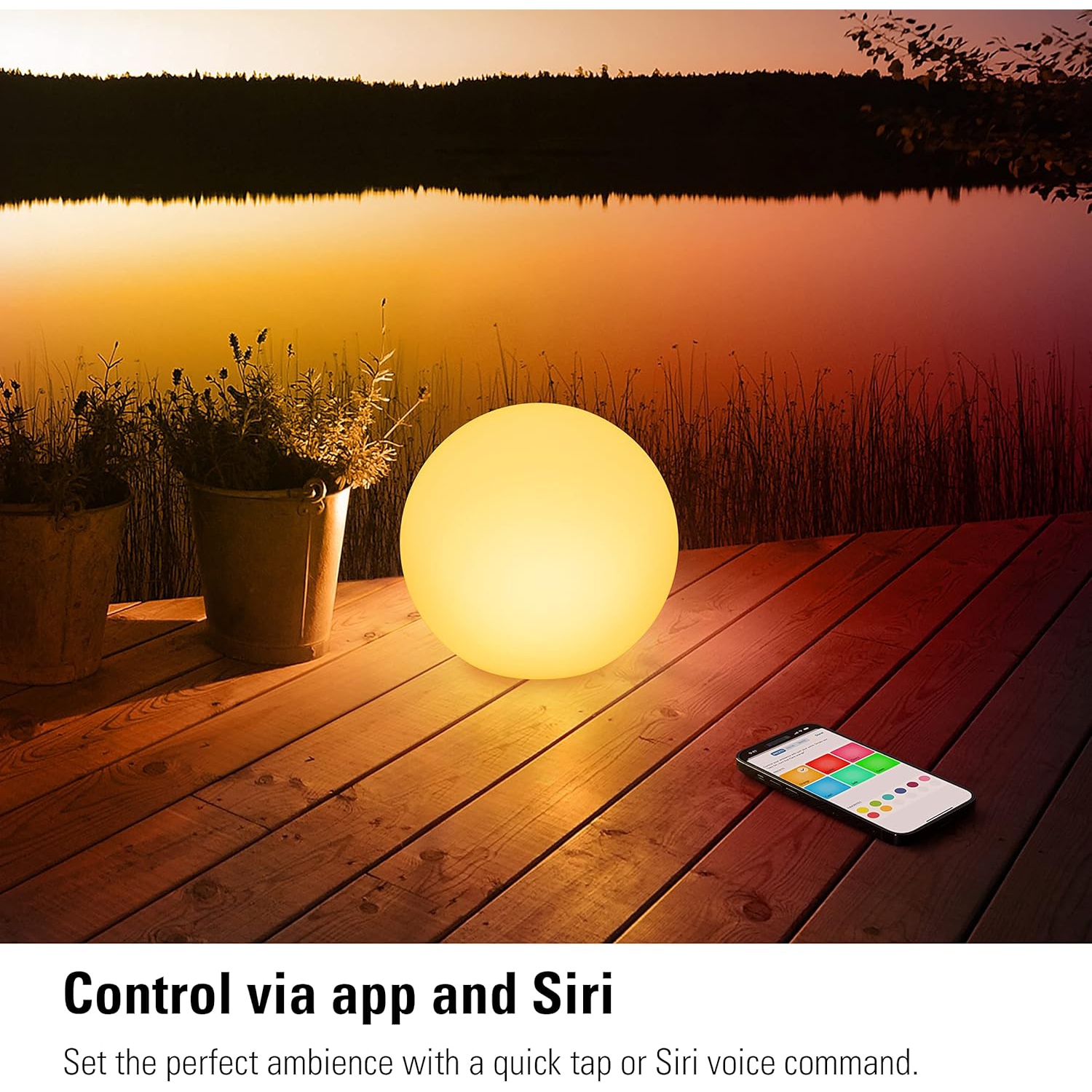 Lampe portative intelligente LED d'Eve Flare