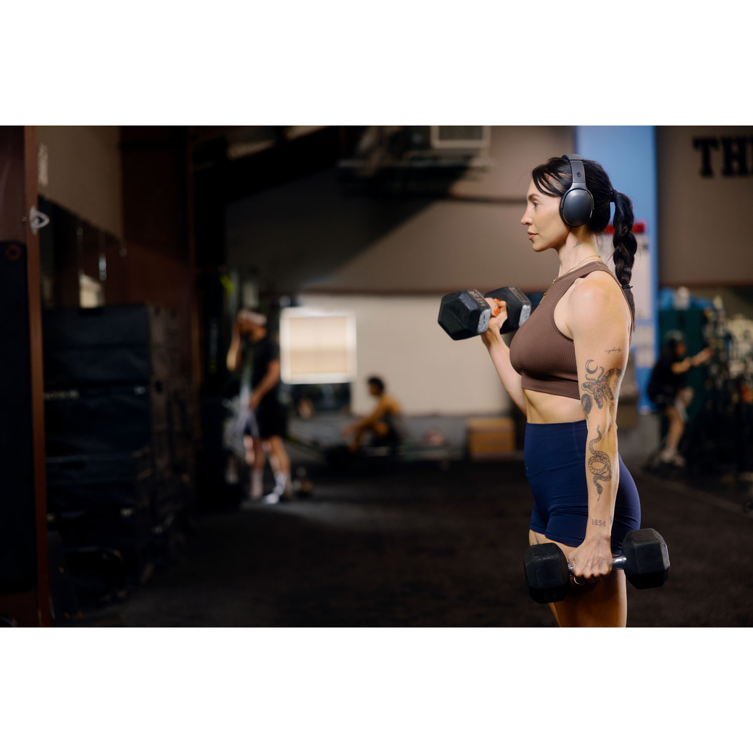 Casque d'écoute Bluetooth à isolation sonore Crusher 540 Active de Skullcandy - Charbon