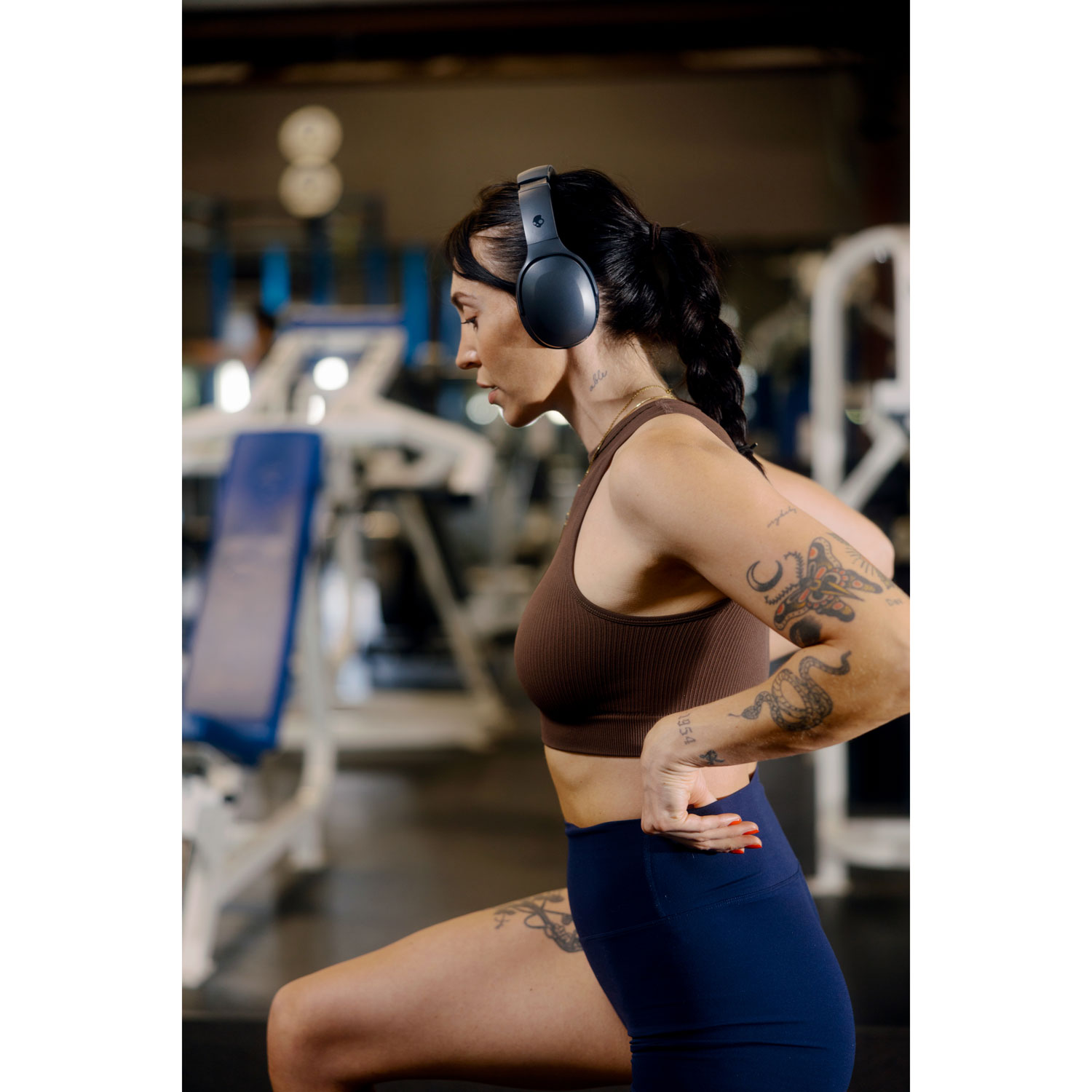 Casque d'écoute Bluetooth à isolation sonore Crusher 540 Active de Skullcandy - Charbon