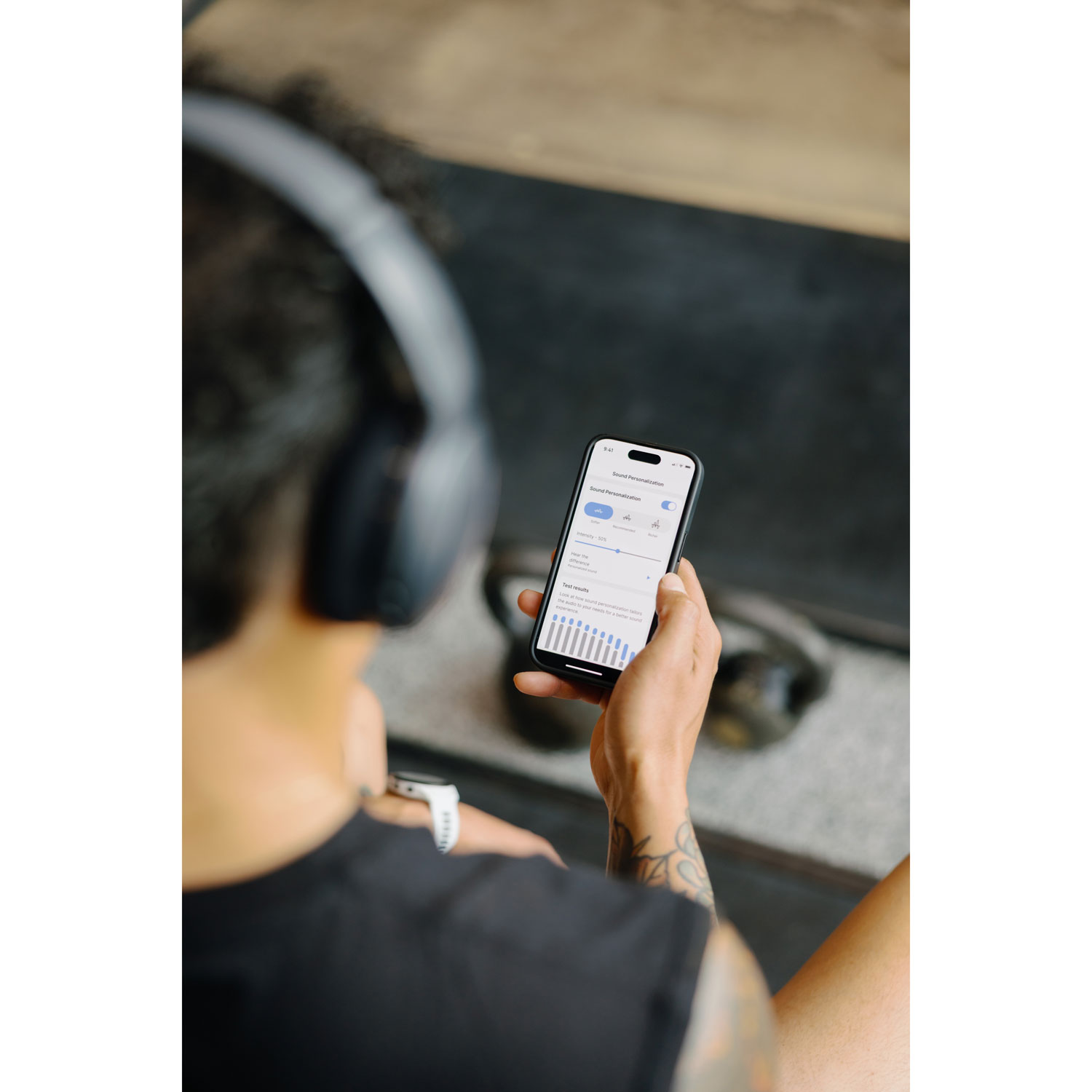 Casque d'écoute Bluetooth à isolation sonore Crusher 540 Active de Skullcandy - Charbon