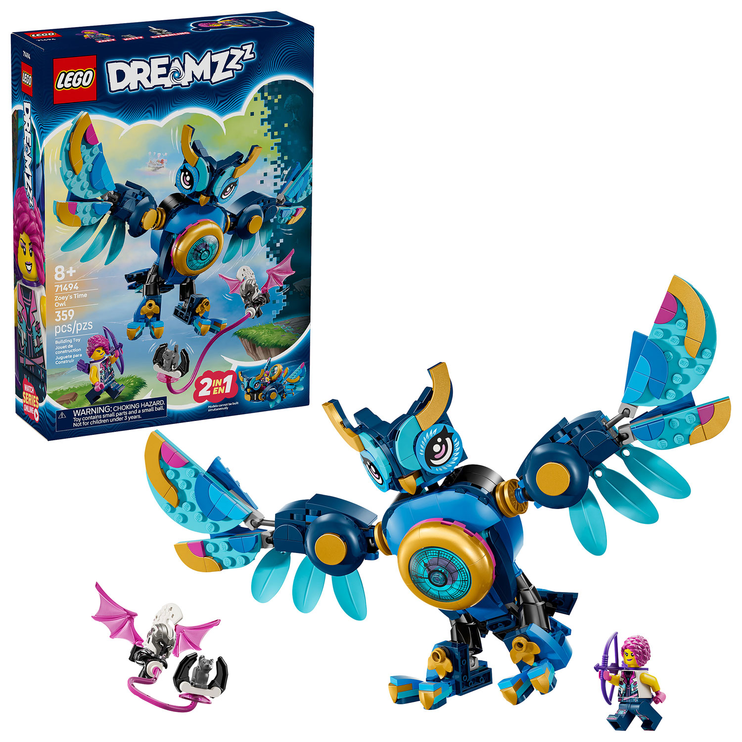 LEGO DREAMZzz : Le hibou temporel de Zoey - 359 pièces