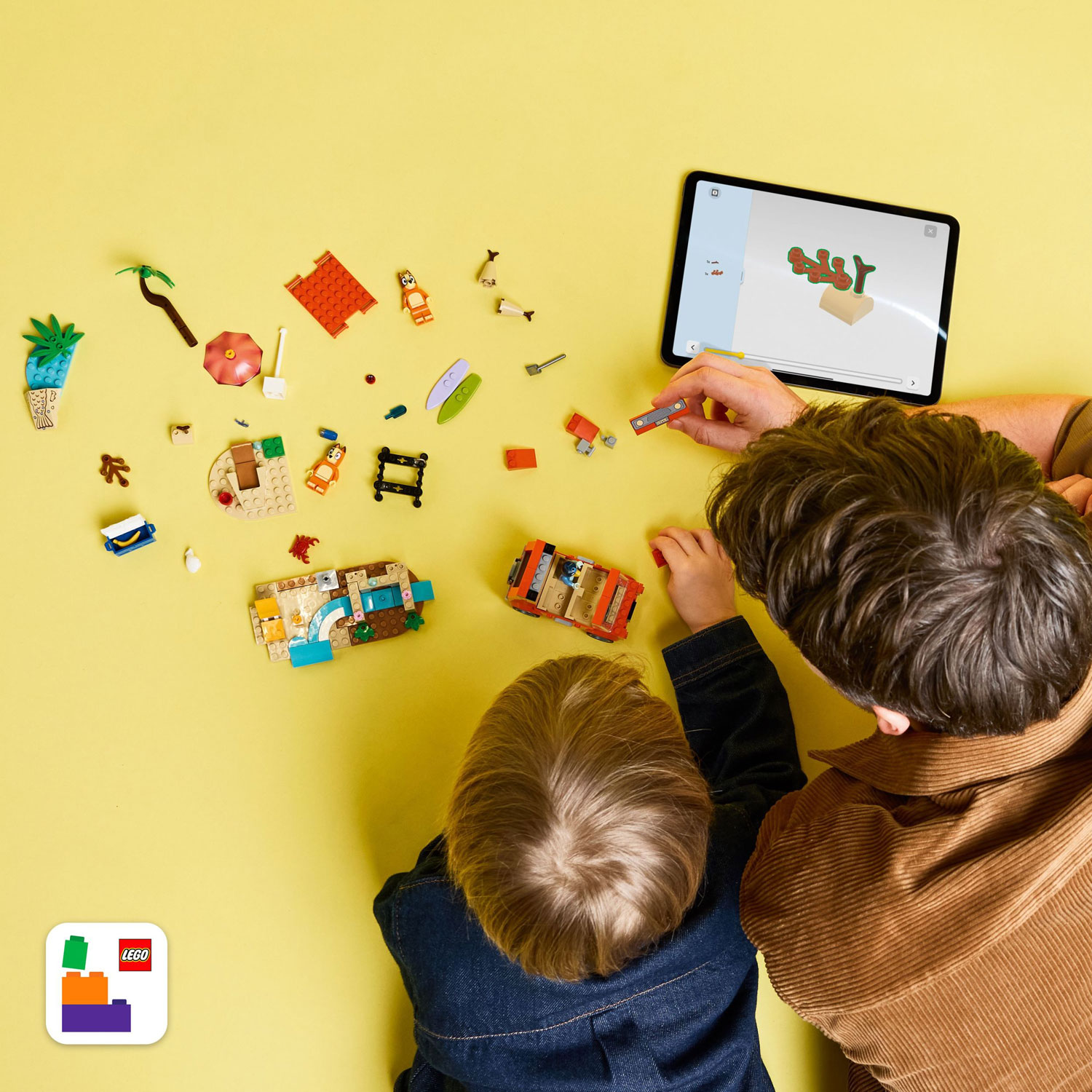 LEGO Bluey : L'escapade à la plage de la famille de Bluey - 133 pièces