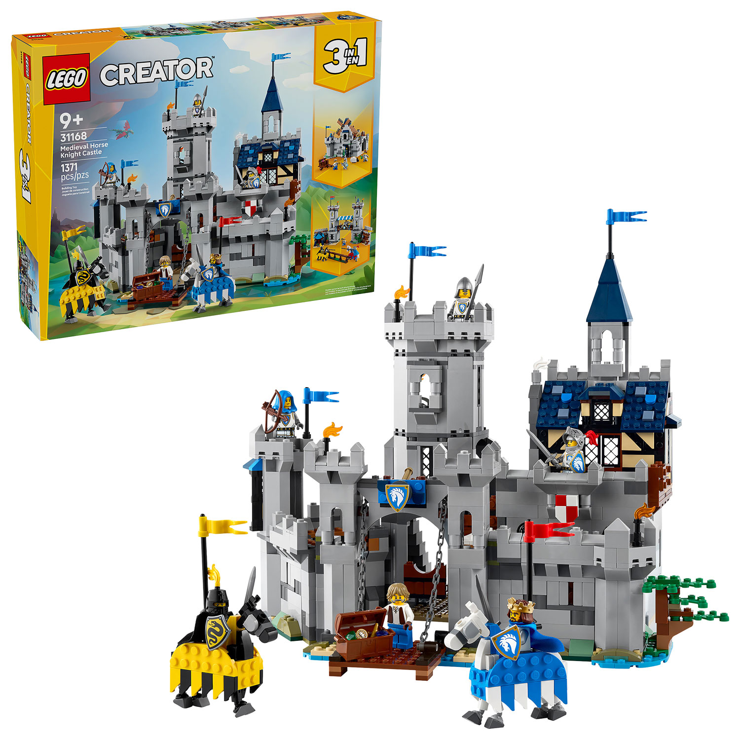 LEGO Creator: in Medieval Horse Knight Castle 1371 Pieces