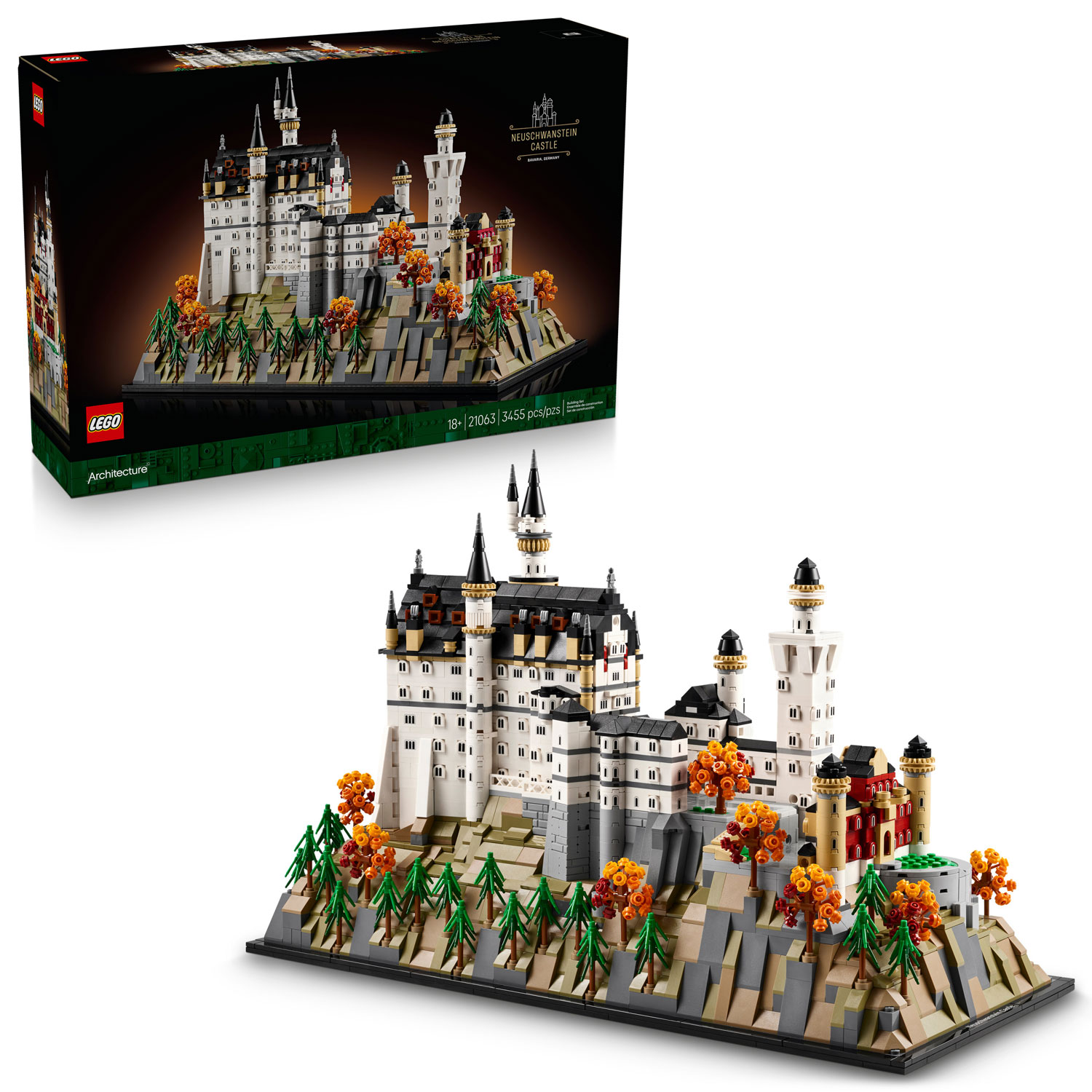 LEGO Architecture : Le château de Neuschwanstein - 3455 pièces
