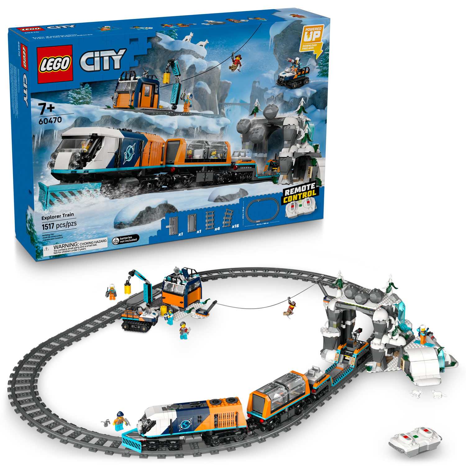 LEGO City Trains: Explorers' Arctic Polar Express Train - 1517 Pieces