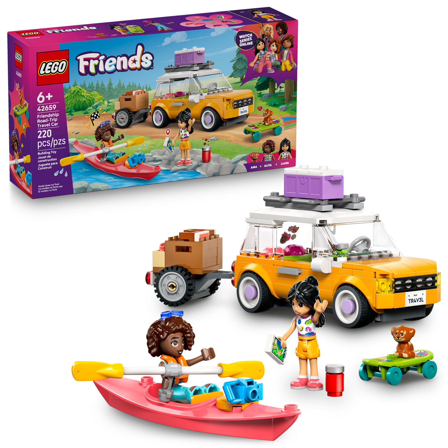 LEGO Friends : La voiture de voyage de l'amitié - 220 pièces