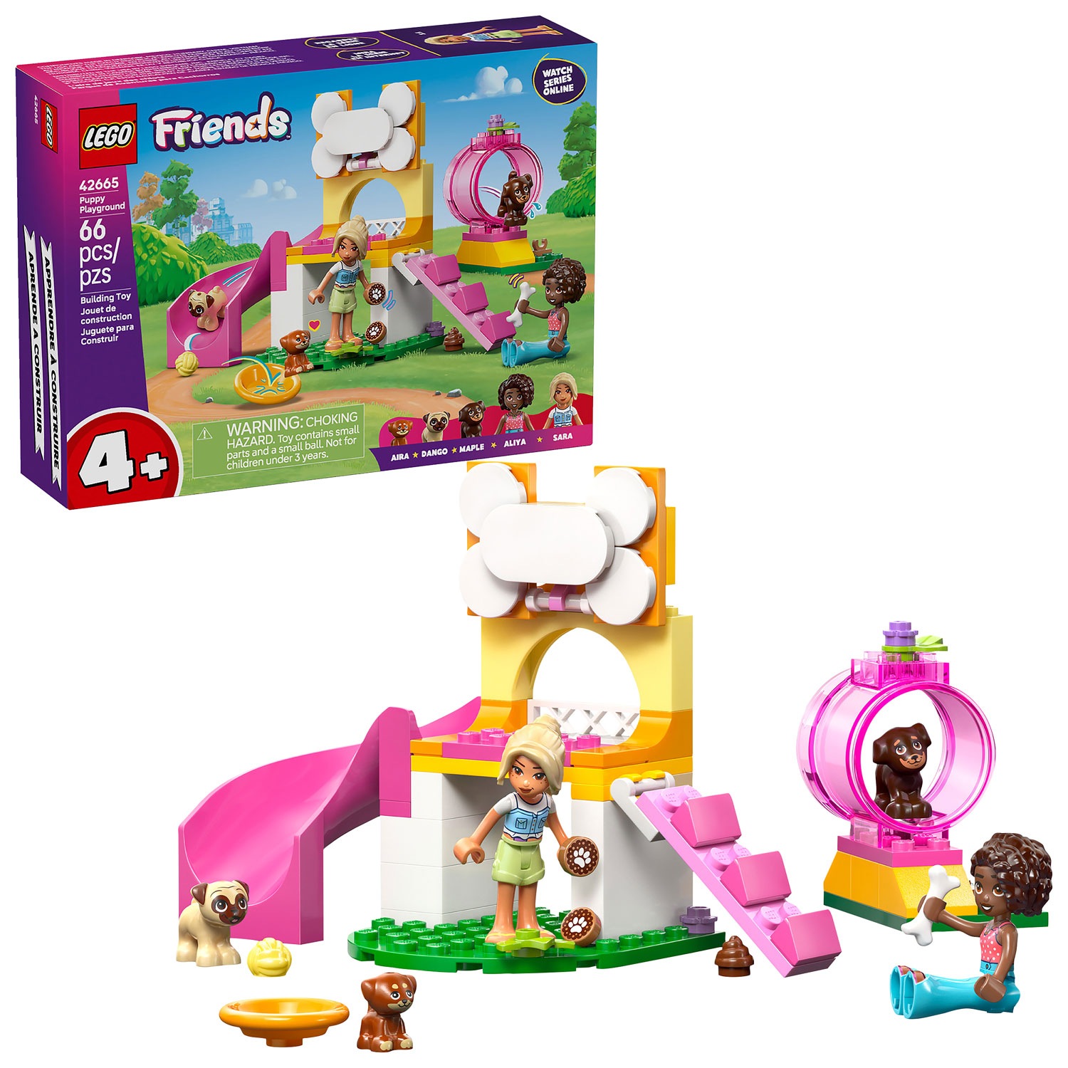 LEGO Friends : L'aire de jeux des chiots - 66 pièces