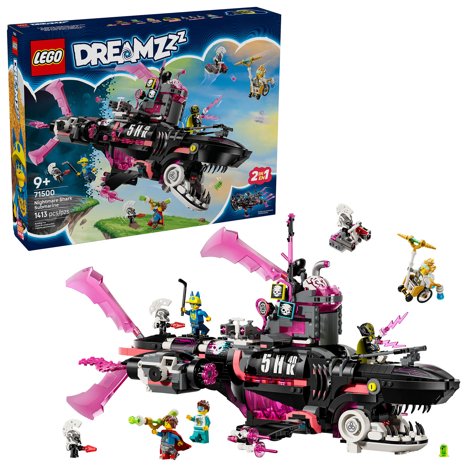 LEGO DREAMZzz: Nightmare Shark Submarine - 1413 Pieces
