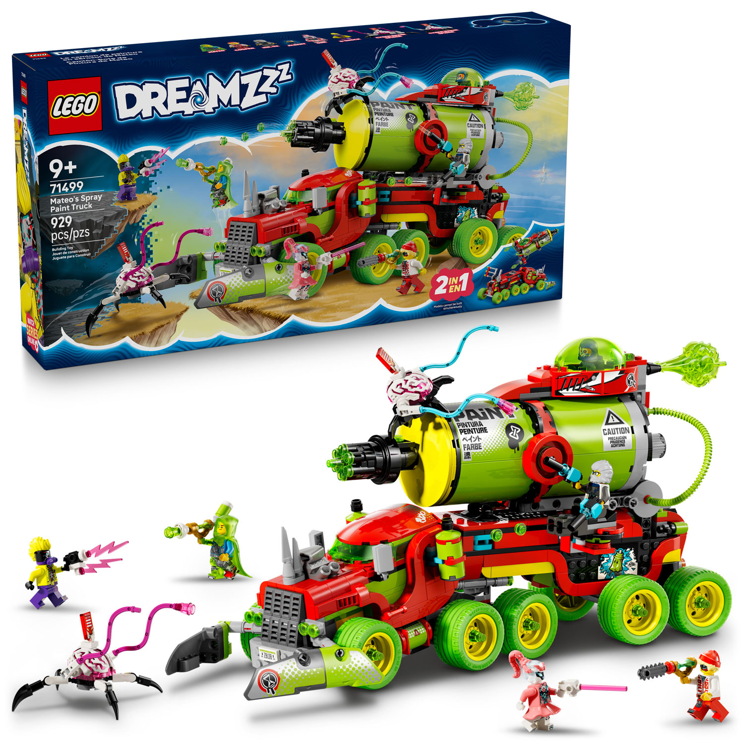 LEGO DREAMZzz : Le camion de peinture en aérosol de Mateo - 929 pièces