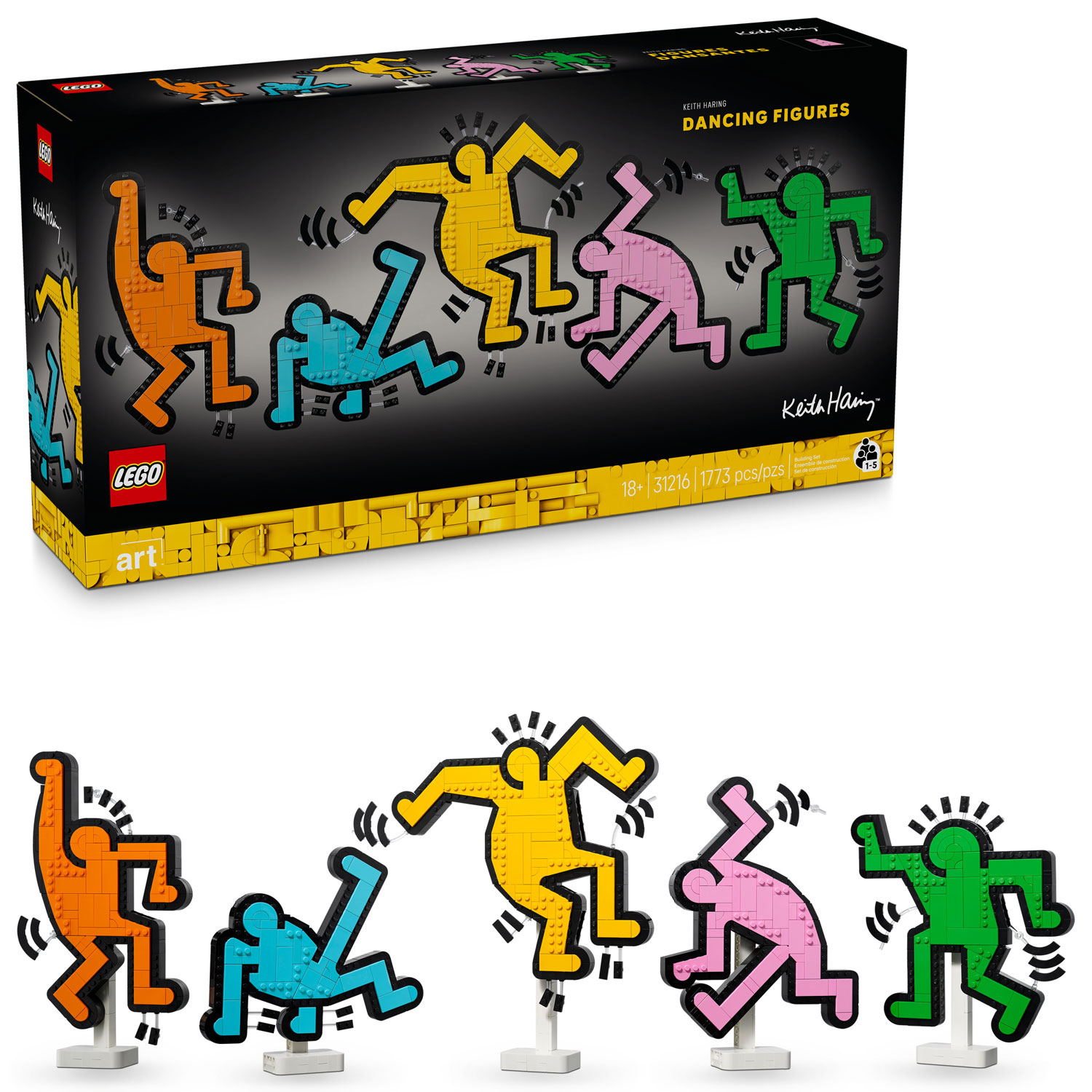 LEGO ART: Keith Haring - Figurines dansantes - 1773 pièces