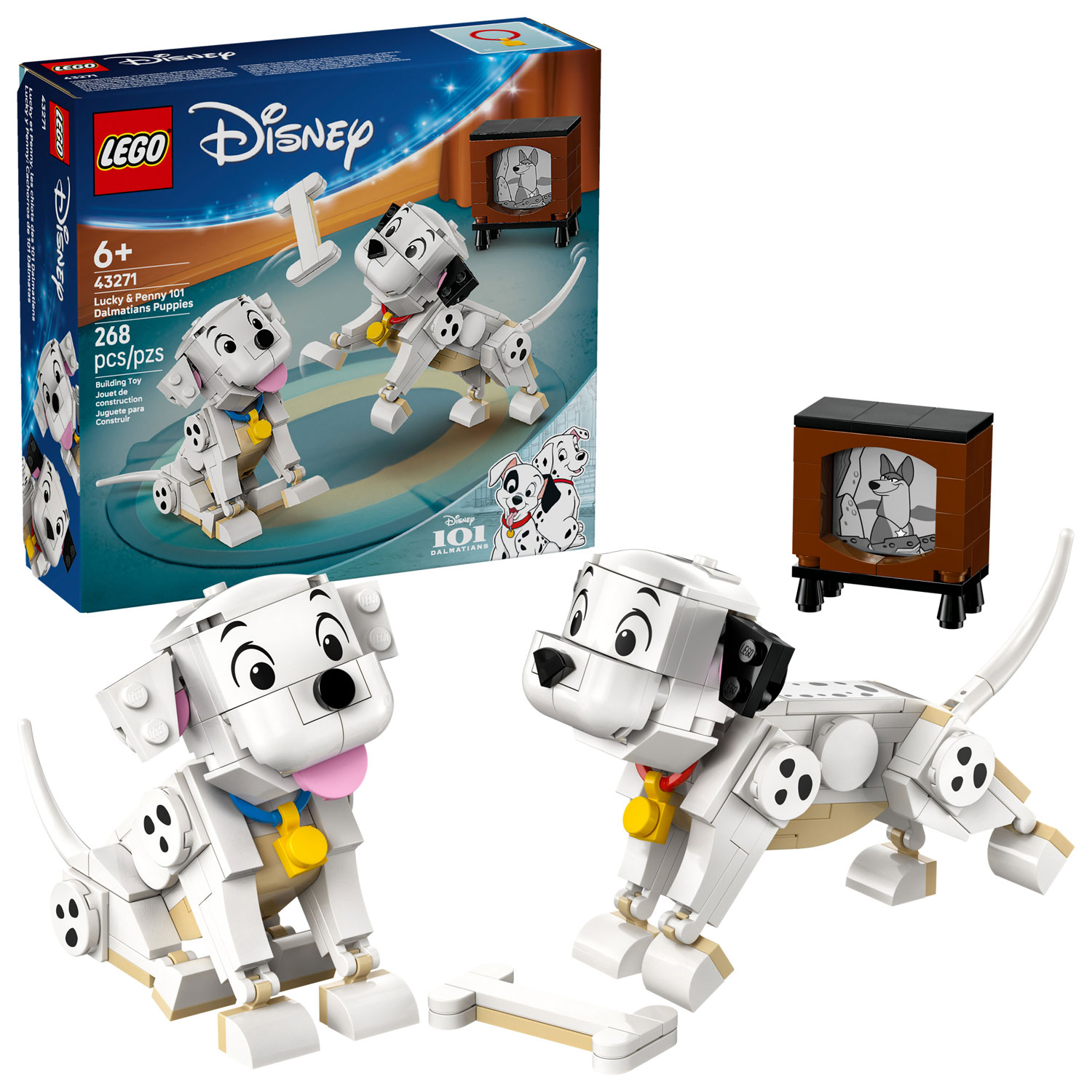 LEGO Disney Classic : Lucky et Penny, les chiots des 101 Dalmatiens - 268 pièces