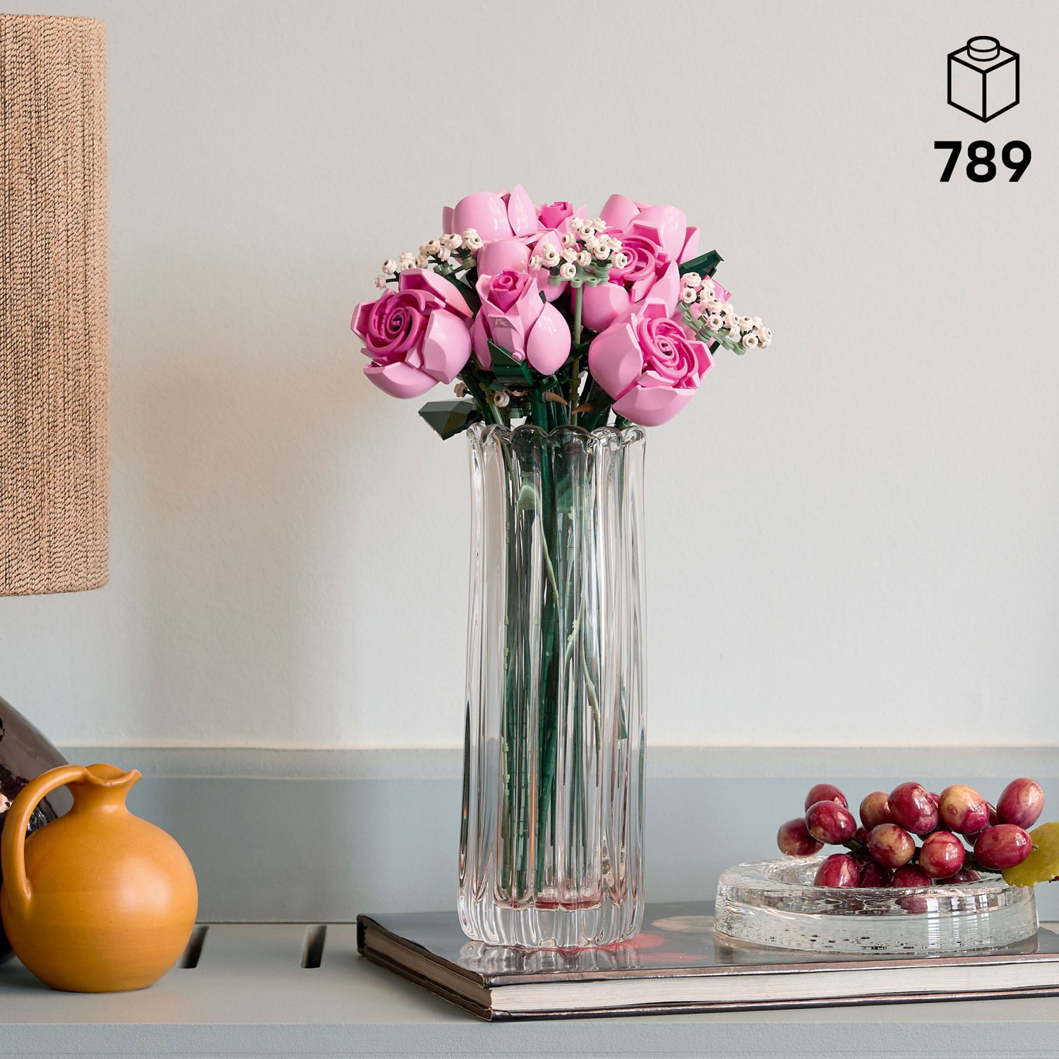 LEGO Botanicals : Le bouquet de roses roses - 789 pièces