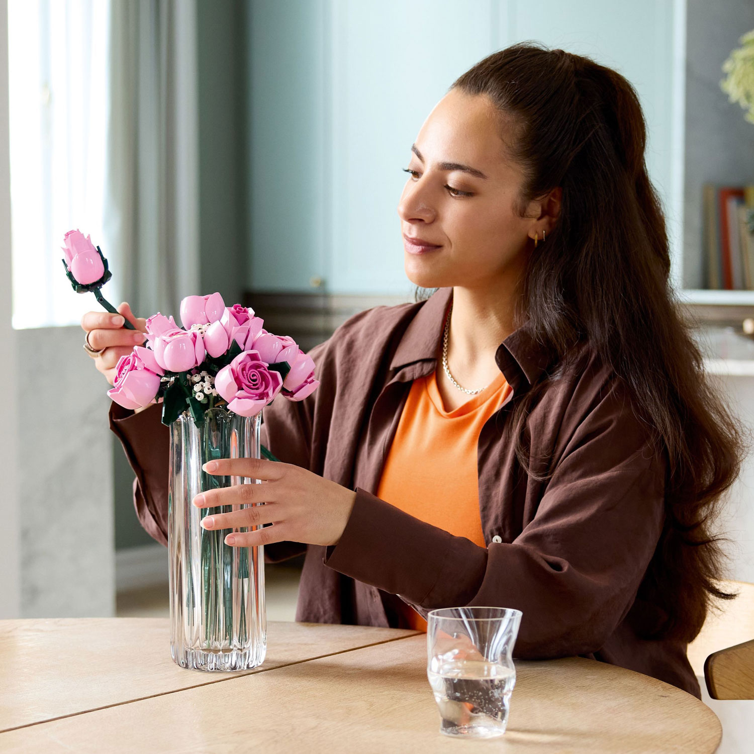 LEGO Botanicals : Le bouquet de roses roses - 789 pièces