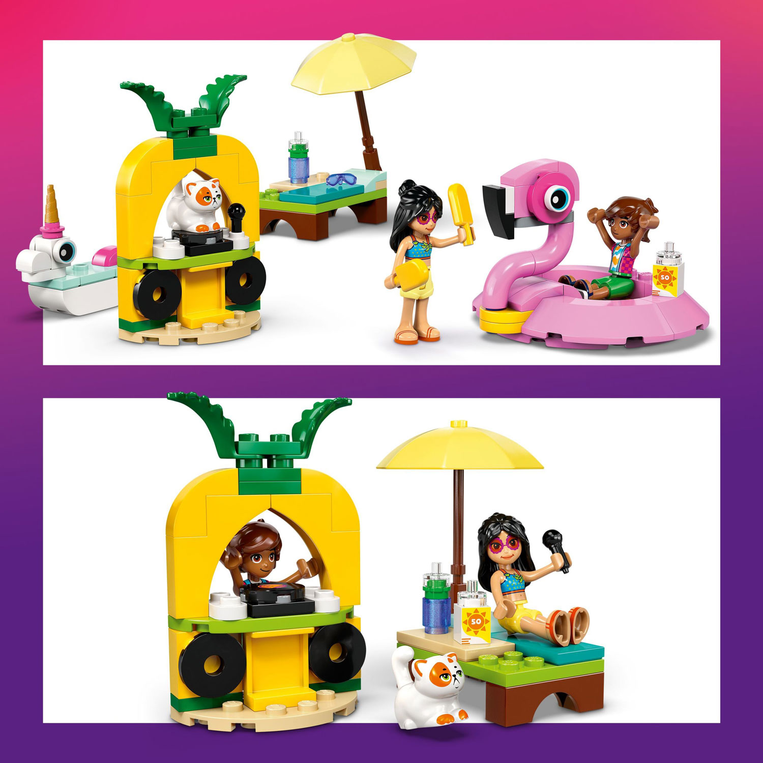 LEGO Friends : La soirée piscine avec la licorne et le flamant rose - 99 pièces