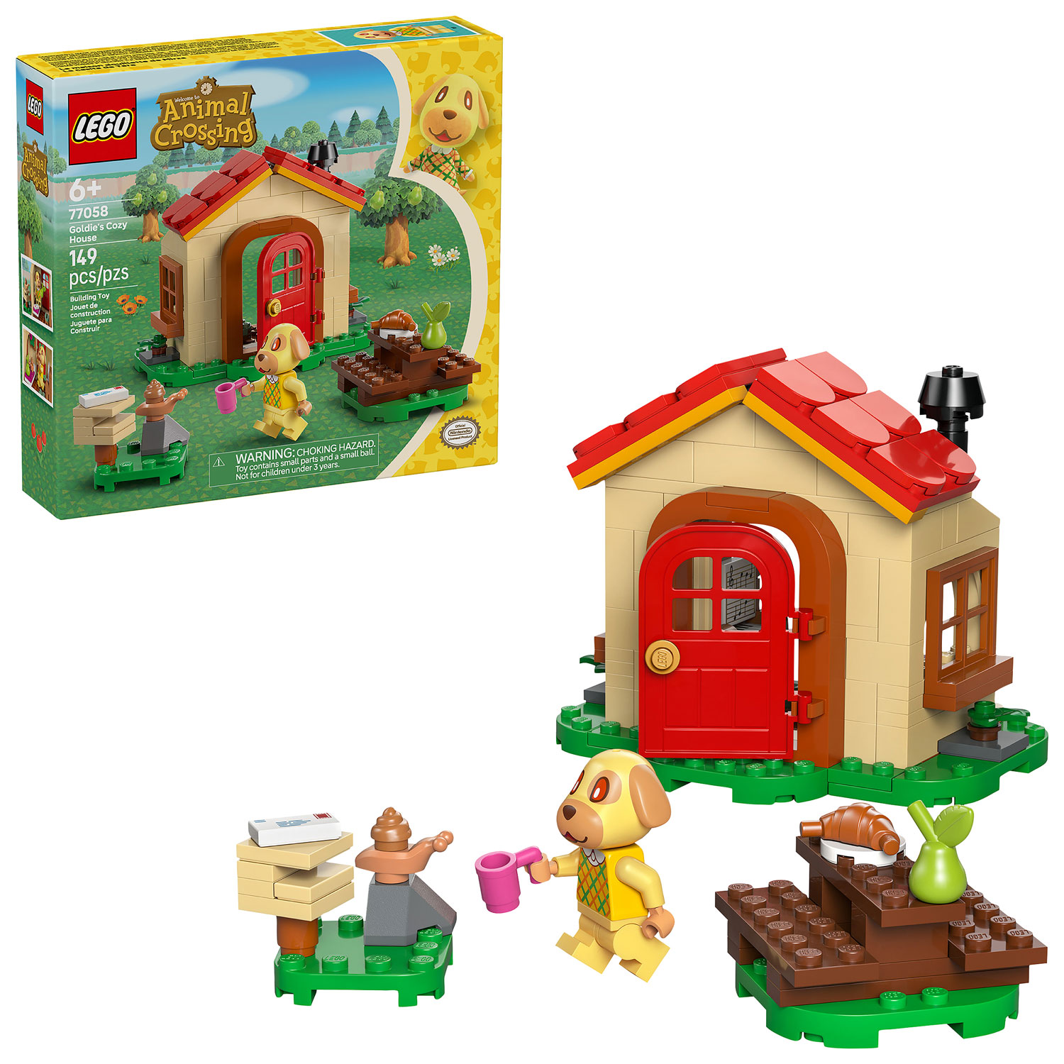 LEGO Animal Crossing: Goldie's Cozy House - 149 Pieces